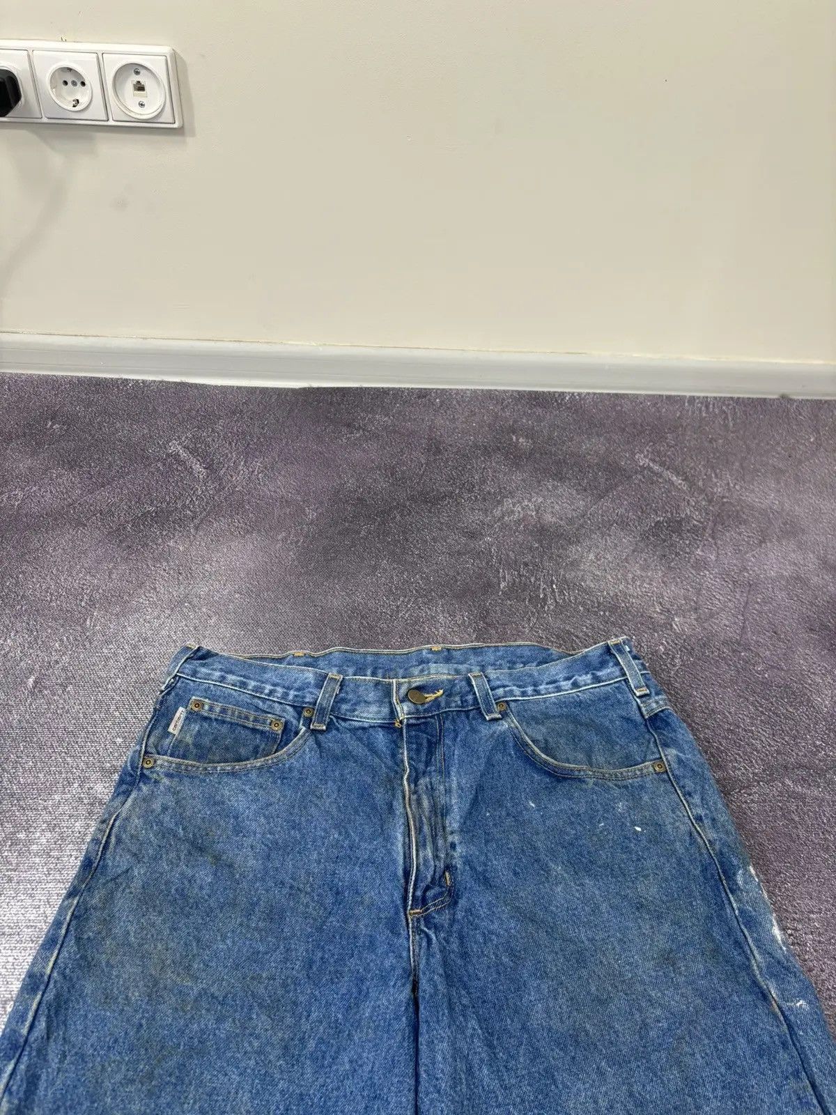 Carhartt × Vintage Vintage Carhartt American Blue Denim Hype Shorts Jorts Size US 34 / EU 50 - 9 Thumbnail