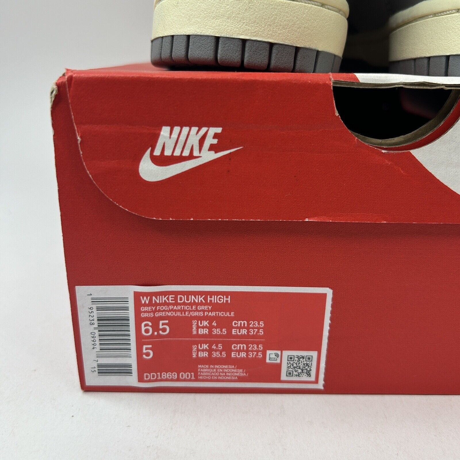 Nike Nike Dunk High WMNS “Aged Grey/Grey Sail” 2023 Size US 6.5 / IT 36.5 - 5 Thumbnail
