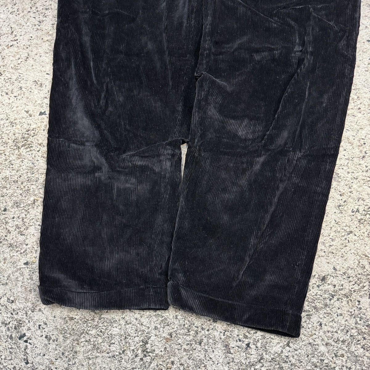 Vintage 90s Nautica Baggy Black Corduroy Pants ERD RRL Bode Grunge Size US 42 / EU 58 - 3 Thumbnail