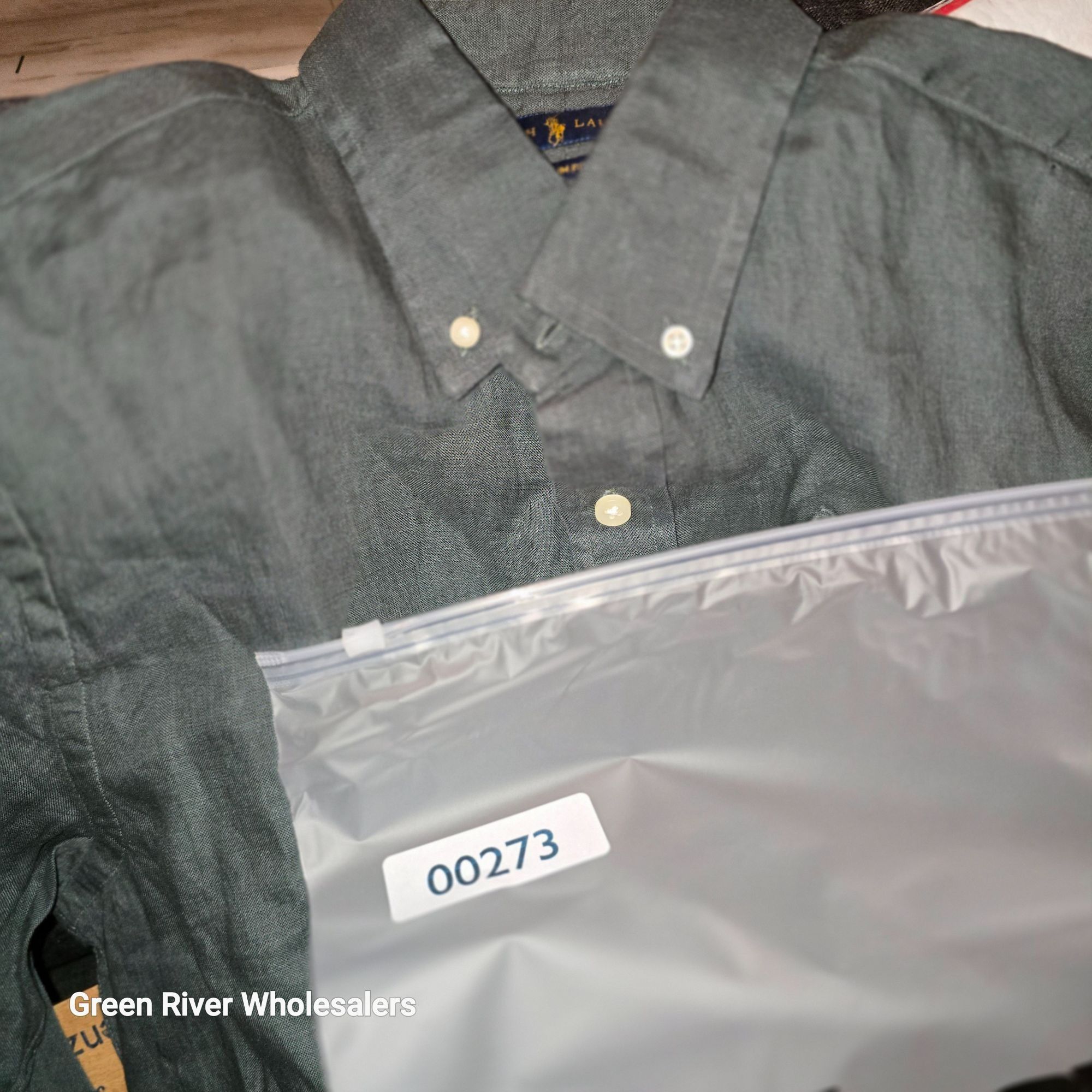 Polo Ralph Lauren Ralph Laure Cotton Button Down Sage Green Long Sleeve Shirt Size US L / EU 52-54 / 3 - 6 Thumbnail