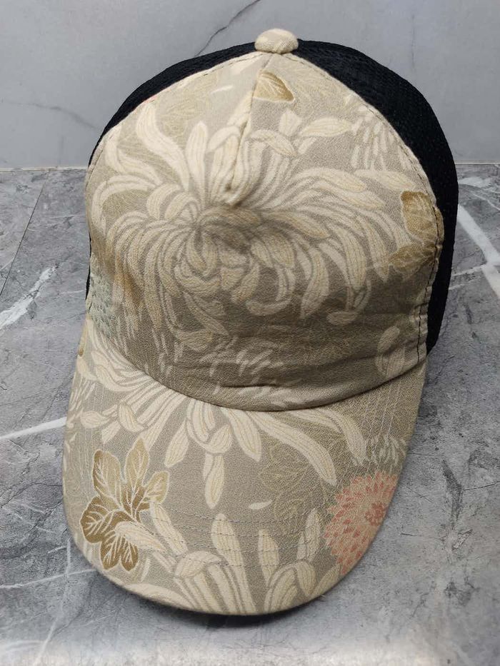 Japanese Brand Vintage Ripple Floral Japanese Style Cap Hat Size ONE SIZE - 1 Thumbnail