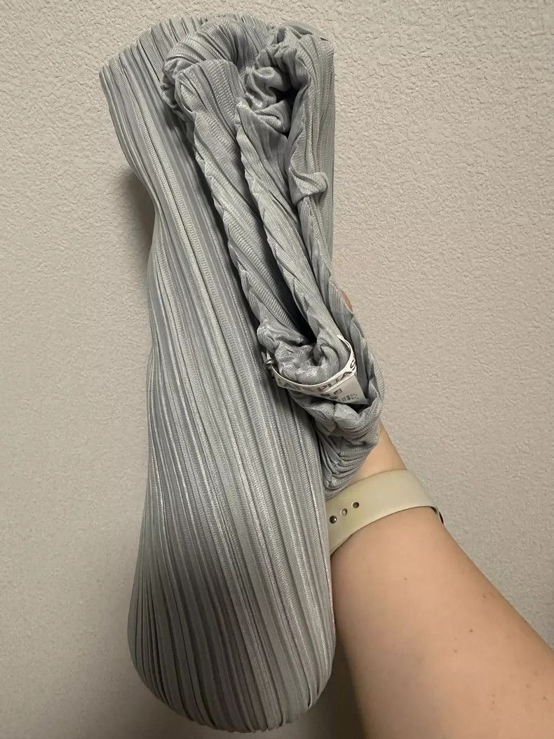 Issey Miyake Issey Miyake size:3 Grey twill wide-leg pants Size 22" - 6 Thumbnail