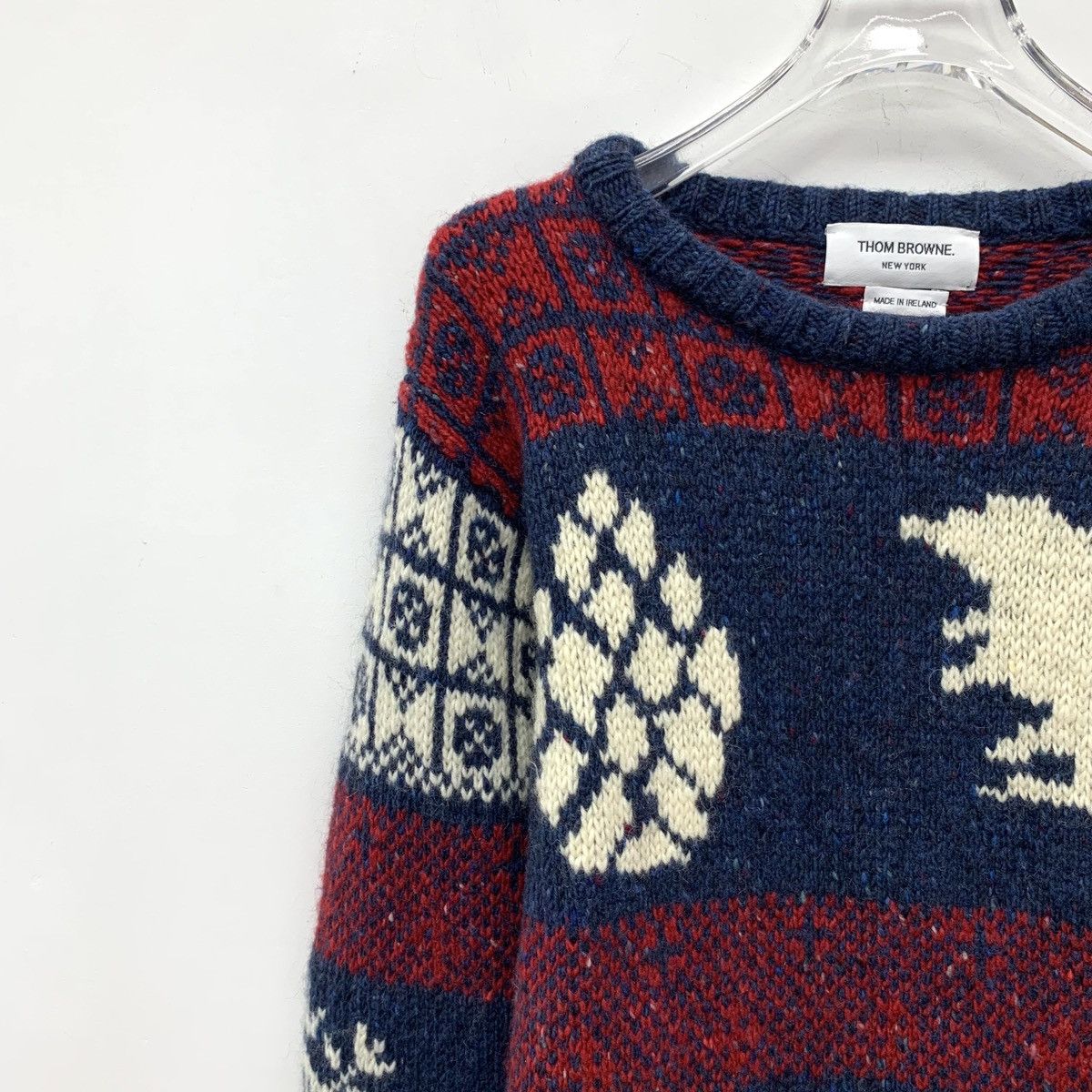 Thom Browne Thom Browne Intarsia Wool Long Sleeve Knit Sweater K26WX Size M / US 6-8 / IT 42-44 - 3 Thumbnail