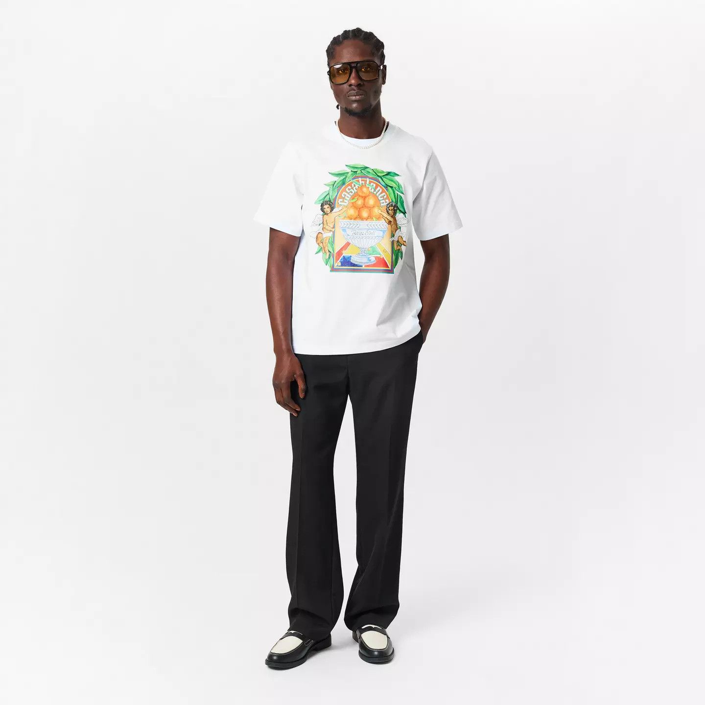 Casablanca o1g2r1mq0426 Triomphe Dorange Casa T-Shirt in White Size US XXL / EU 58 / 5 - 6 Thumbnail