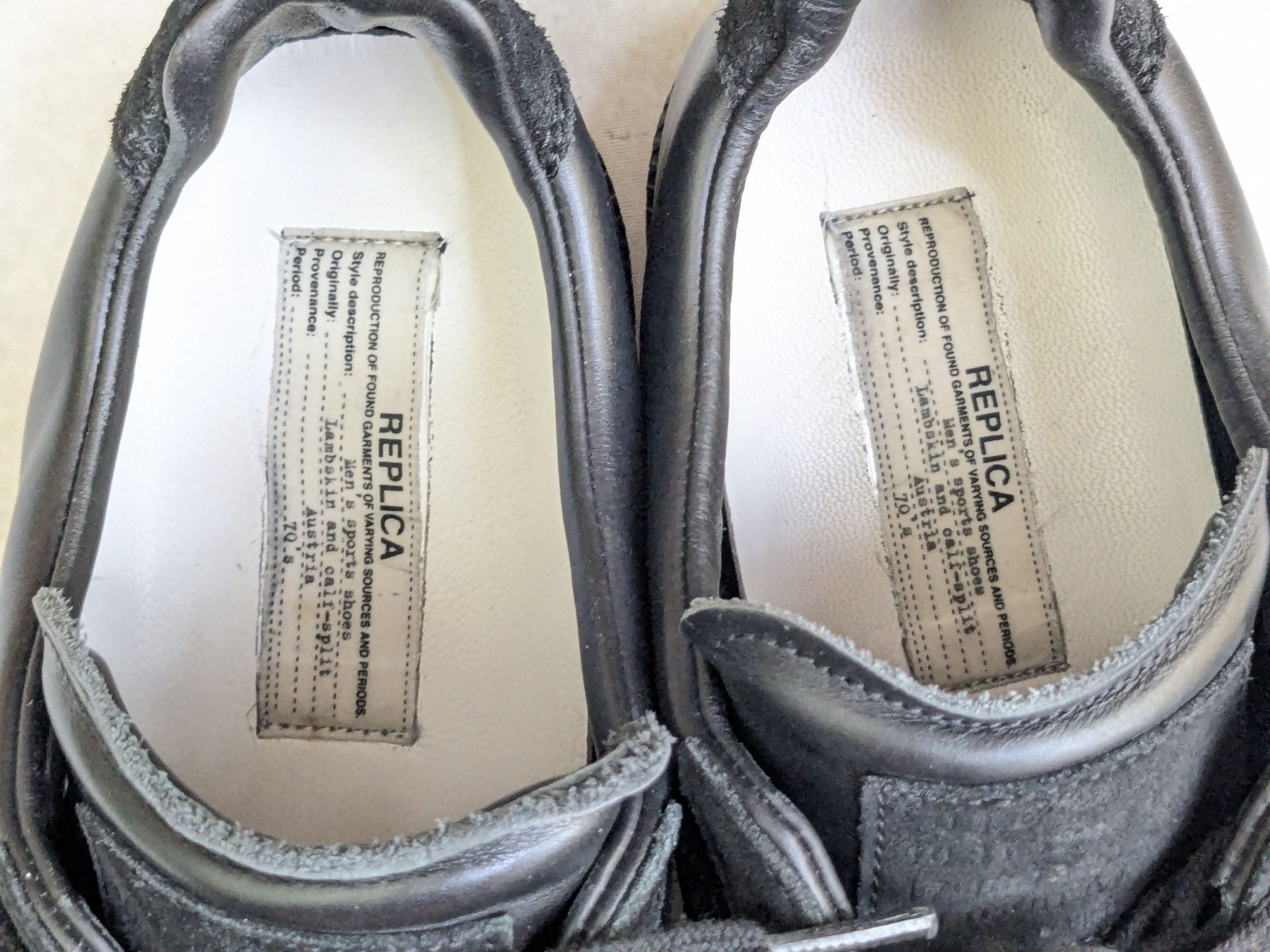 Maison Margiela Maison Margiela GAT Replica Black 12 45 Low Tops Size US 12 / EU 45 - 8 Thumbnail