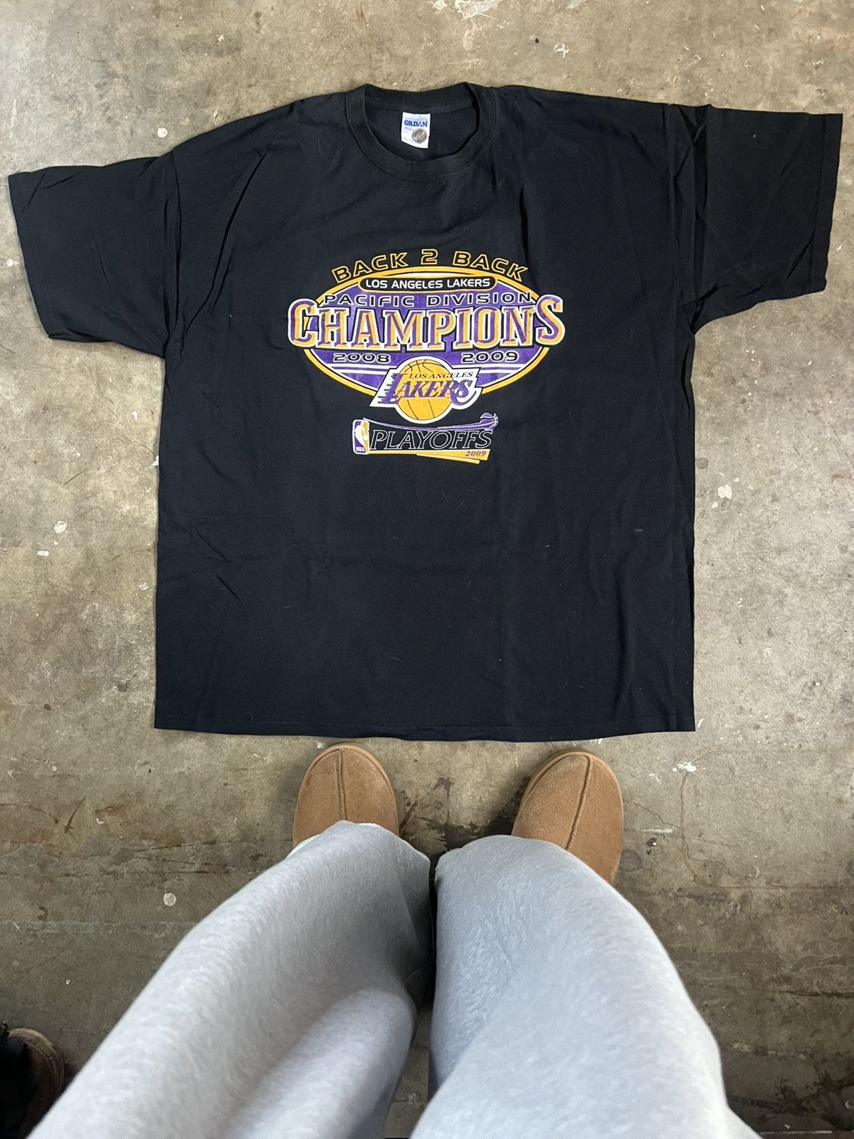 Vintage Vtg Lakers championship tee sz XL Size US XL / EU 56 / 4 - 1 Thumbnail