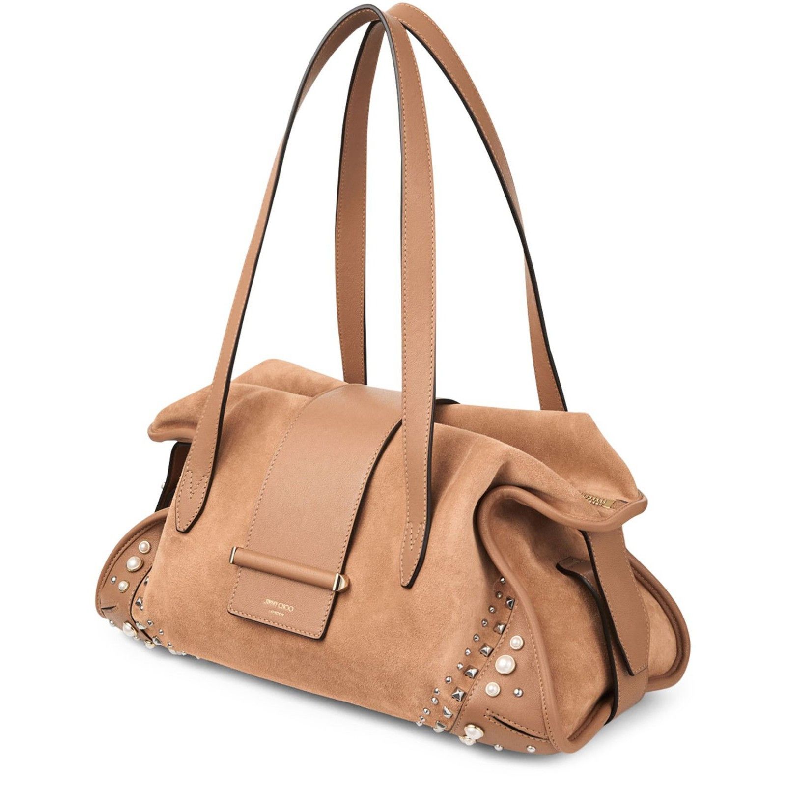 Jimmy Choo JIMMY CHOO Medium Bar TOFFEE/IVORY/SHINY GOLD Shoulder Bag N Size ONE SIZE - 2 Thumbnail
