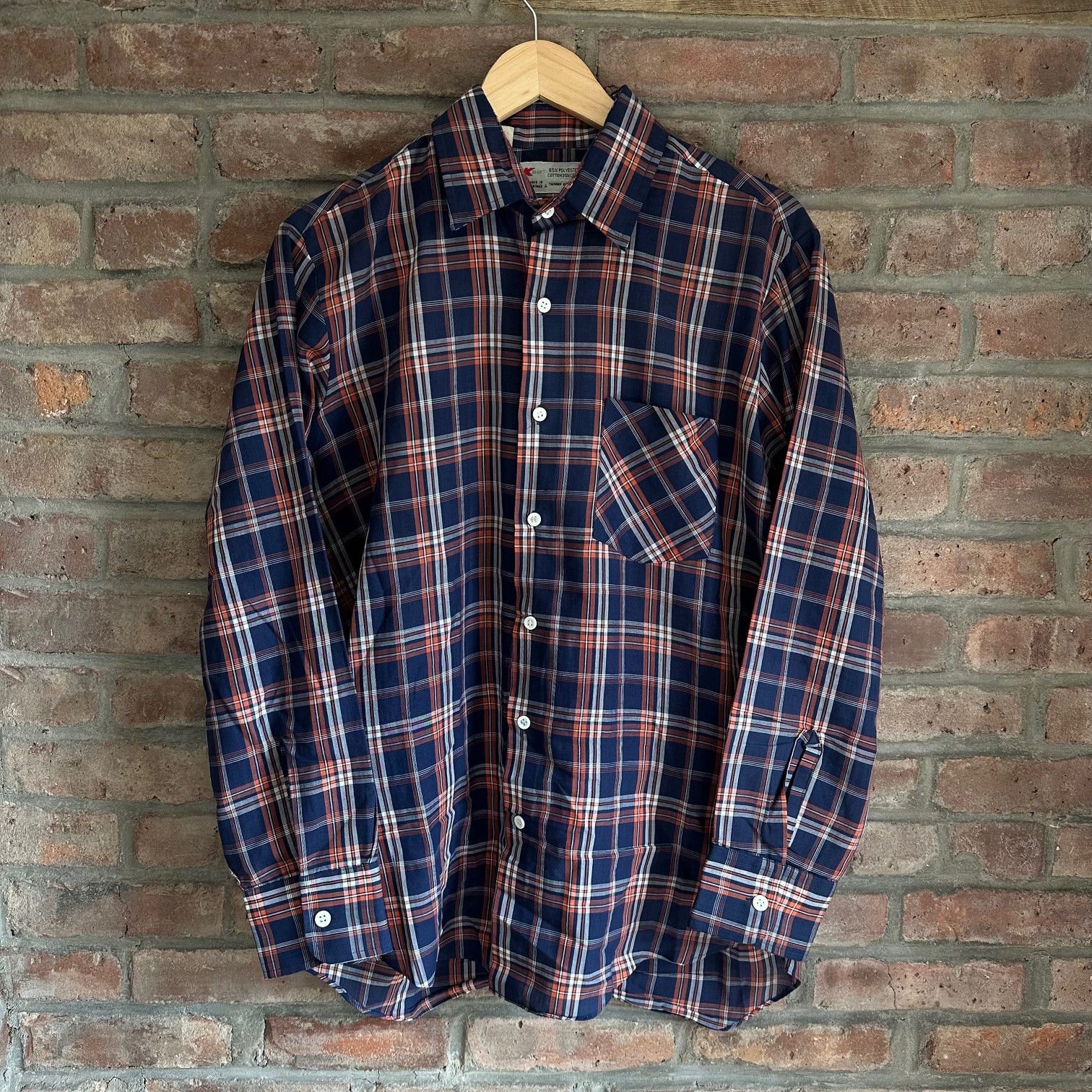 Vintage 1960s Kmart Plaid Shirt Size US M / EU 48-50 / 2 - 1 Thumbnail