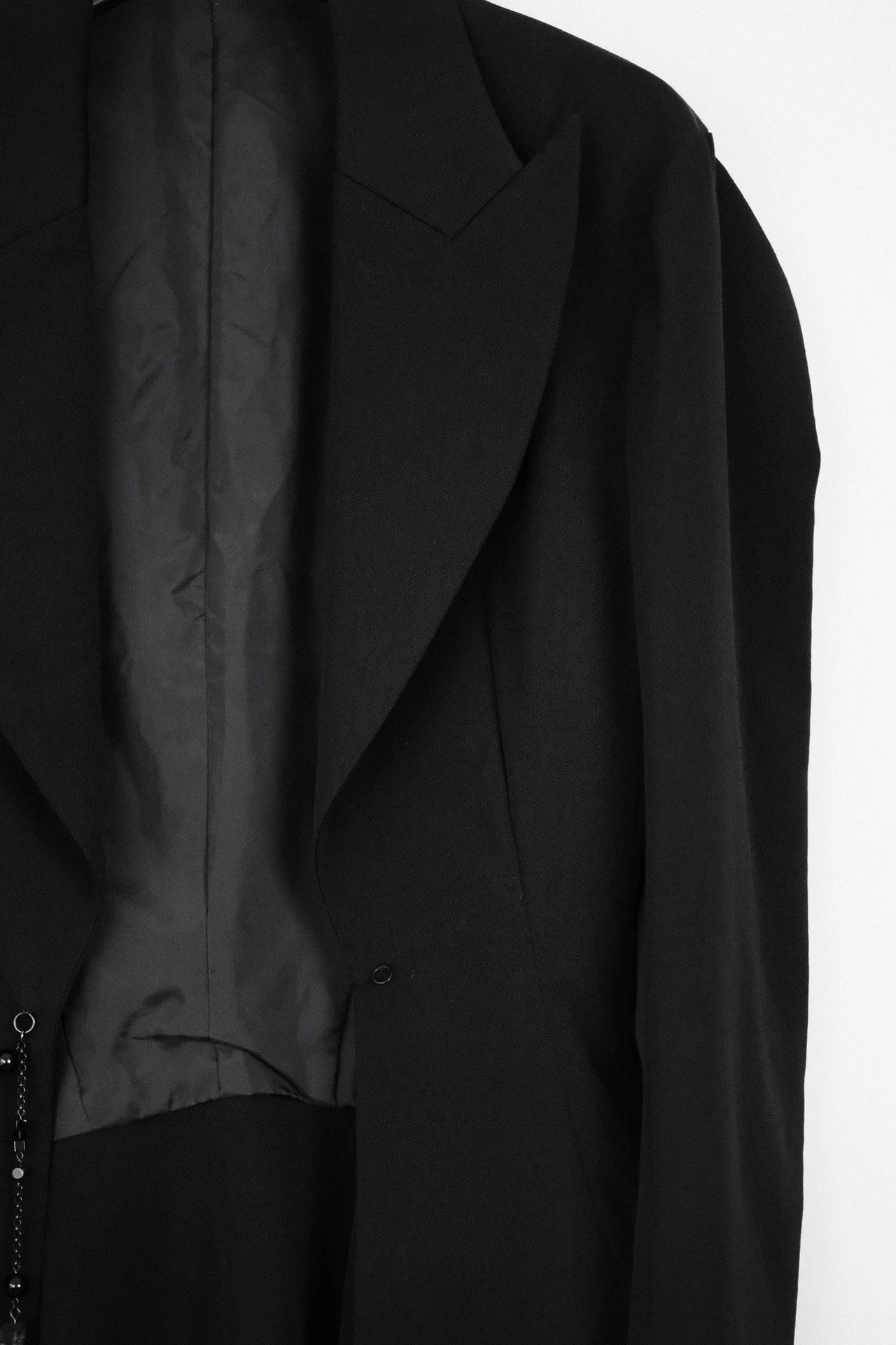 Yohji Yamamoto Yohji Yamamoto 18AW Vintage Decon Black Rock Chain Blazer Size US S / EU 44-46 / 1 - 6 Thumbnail