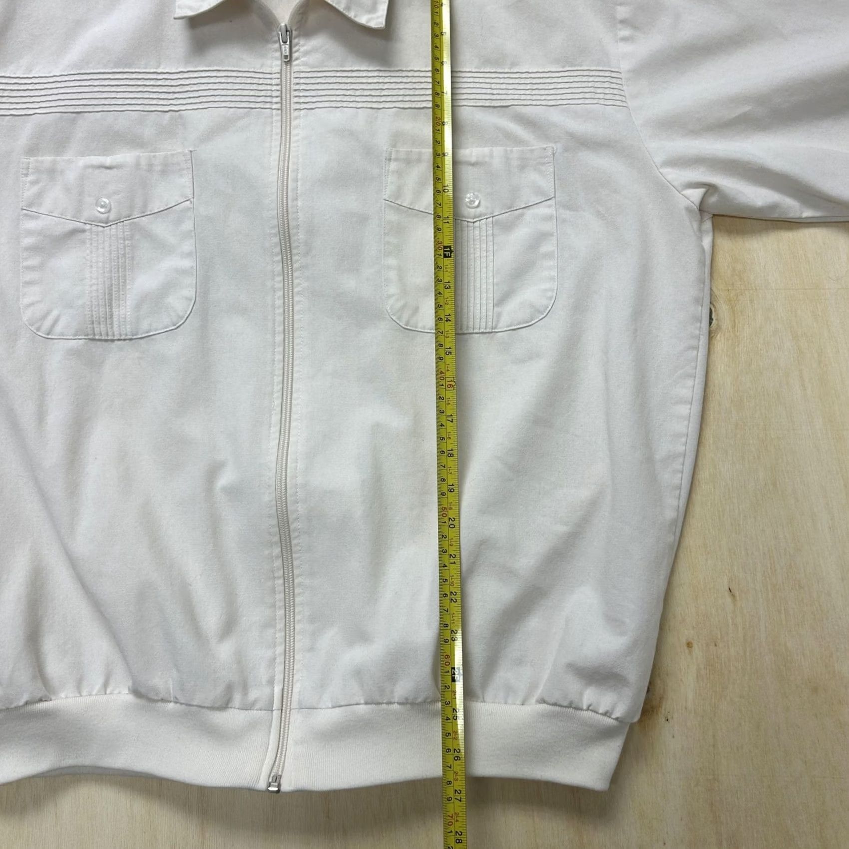 Vintage 80s Vintage Bomber Jacket - Mens 2XL White Cotton Canvas Size US 39 - 4 Thumbnail
