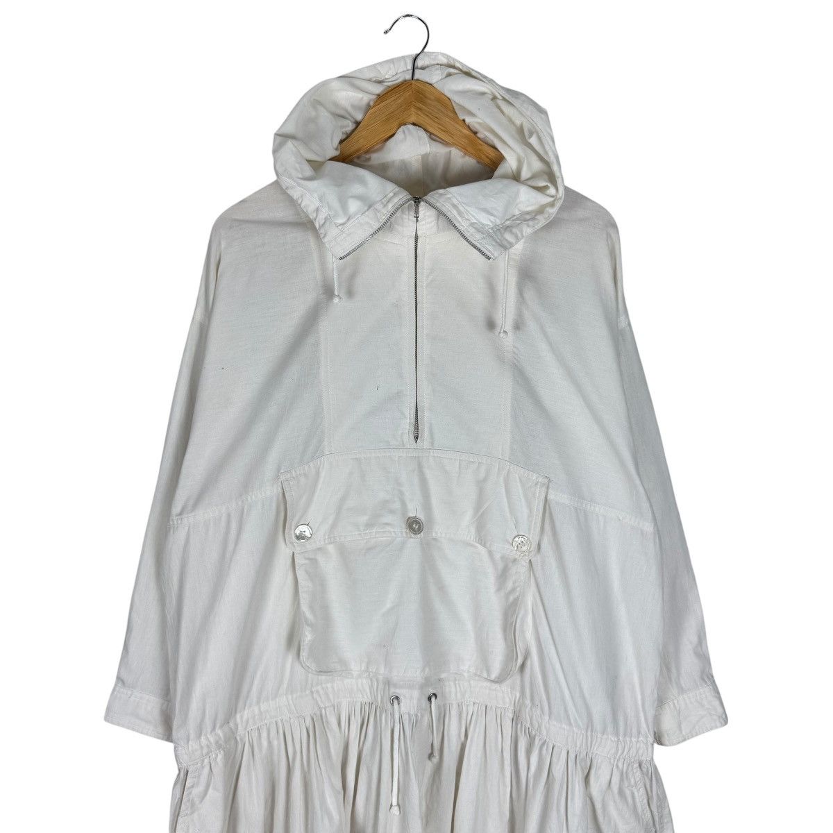 Issey Miyake 🔥80s ISSEY MIYAKE HOODIE ANORAK GEDIK BAWAH JACKET Size M / US 6-8 / IT 42-44 - 5 Thumbnail