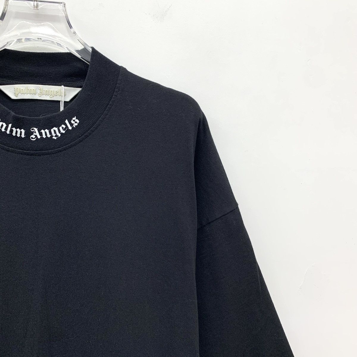 Palm Angels Palm Angels Black Cotton Crew Neck Short Sleeve Dress K26WX Size M / US 6-8 / IT 42-44 - 3 Thumbnail