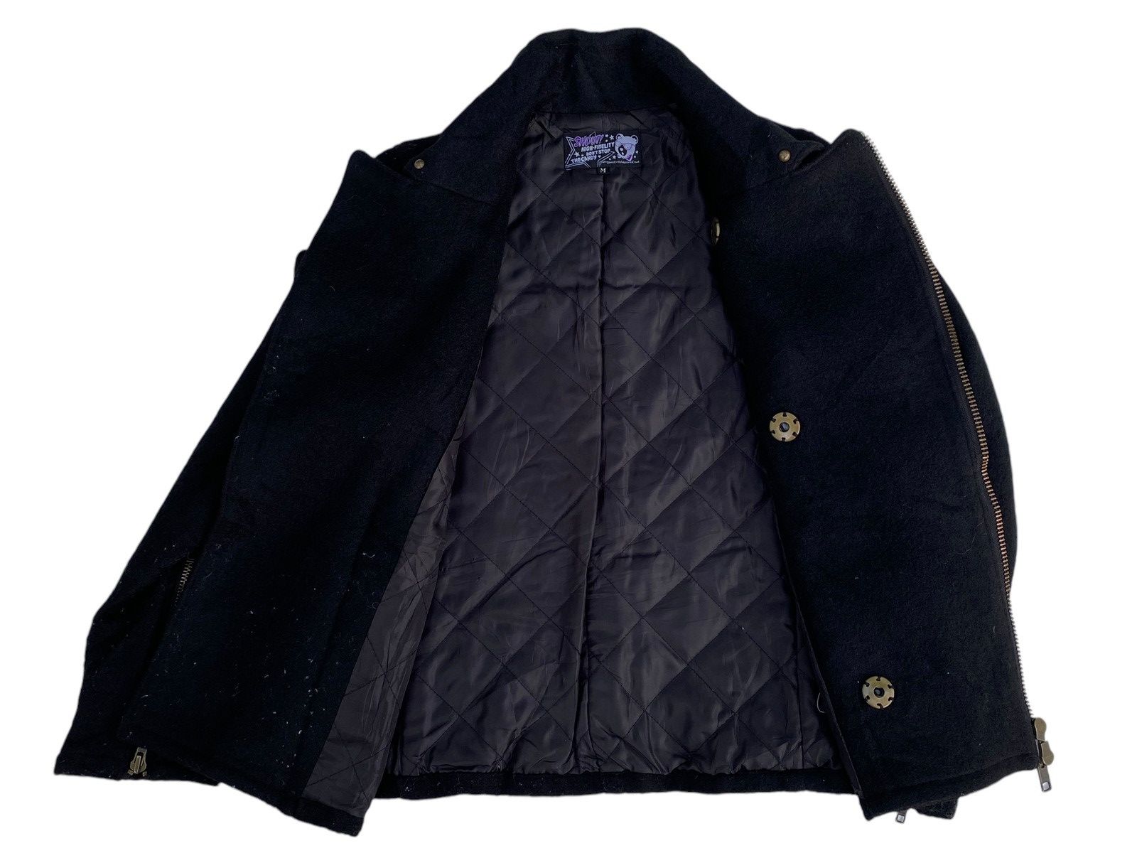Japanese Brand × Vintage Vtg PUNK Wool Jacket Double Collar Size M / US 6-8 / IT 42-44 - 3 Thumbnail