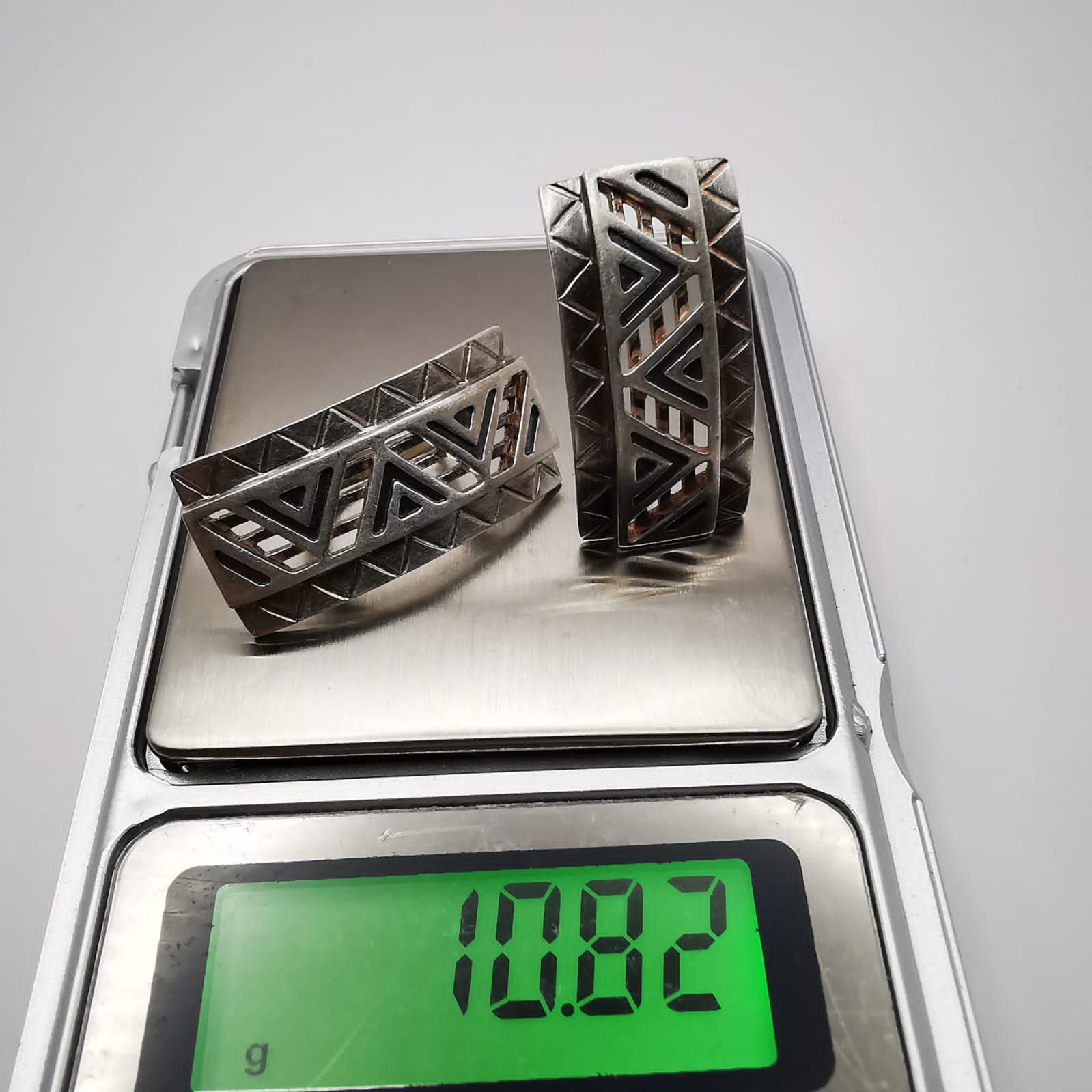 Vintage Vintage 925 Sterling Silver Earrings Jewelry 10,8 g Size ONE SIZE - 5 Thumbnail