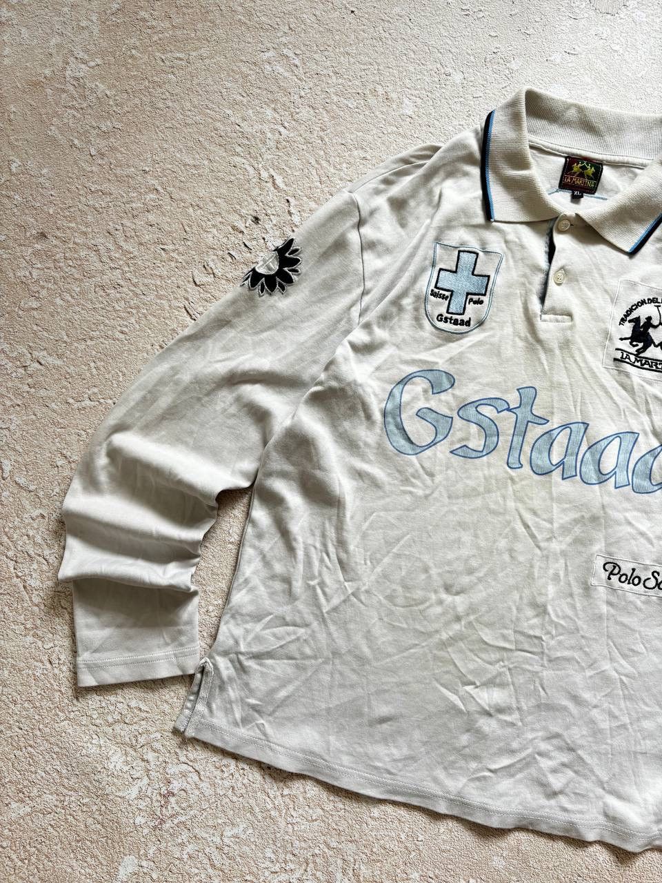 Japanese Brand Polo Ralph Lauren style distressed rugby sweatshirt Size US L / EU 52-54 / 3 - 3 Thumbnail