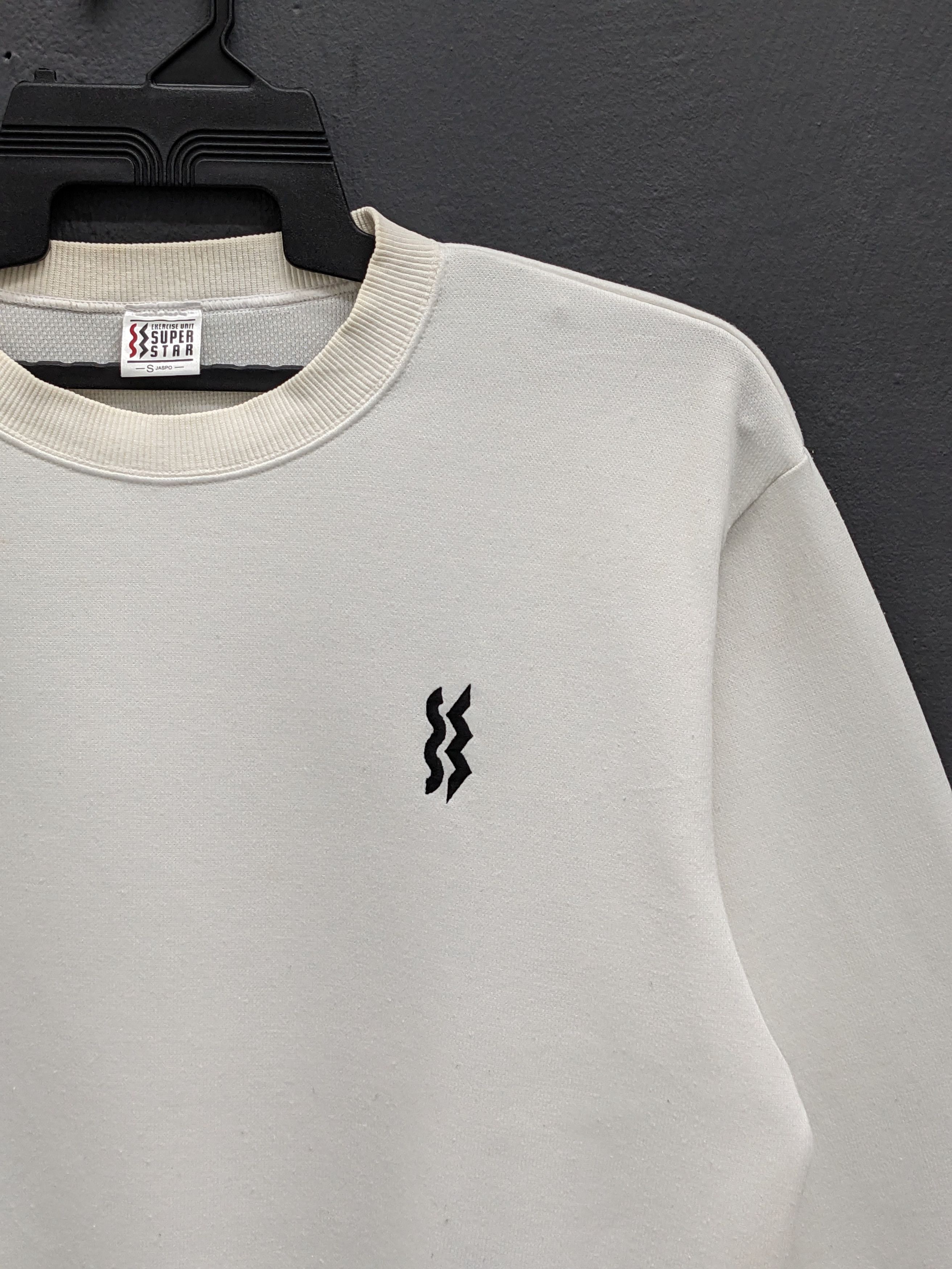 Mizuno Vintage Mizuno Super Star JASPO S White Crewneck Sweatshirt Size US S / EU 44-46 / 1 - 3 Thumbnail