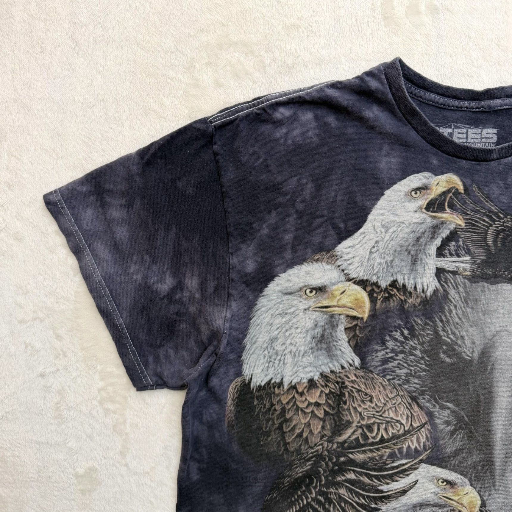 The Mountain VINTAGE The Mountain Shirt Mens XL Black Tie Dye Bald Eagle Graphic Patriotic USA Size US XL / EU 56 / 4 - 4 Thumbnail