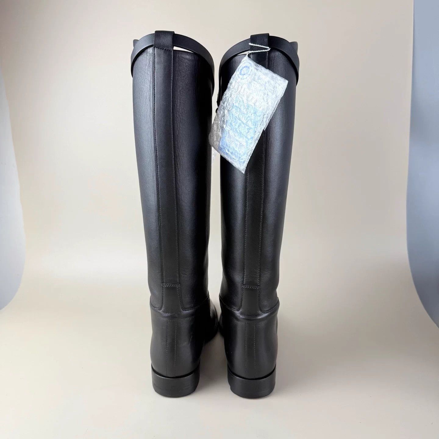 Hermes Hermes Black Silver Kelly High Boot 36.5 99 New Size US 5.5 / IT 35.5 - 3 Thumbnail