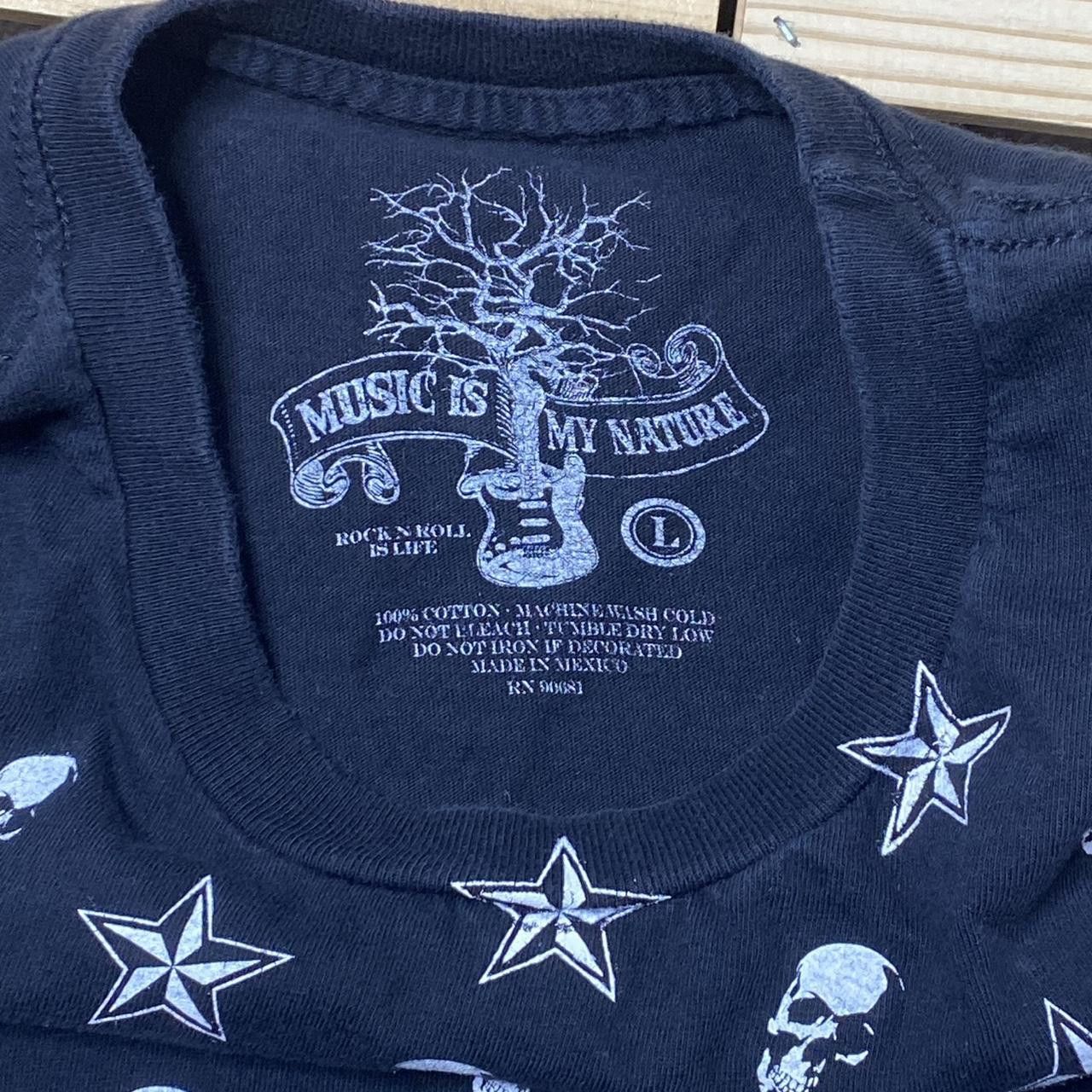 Other Music Is My Nature Black Skulls Y2K Tee Size Large Size US L / EU 52-54 / 3 - 3 Thumbnail