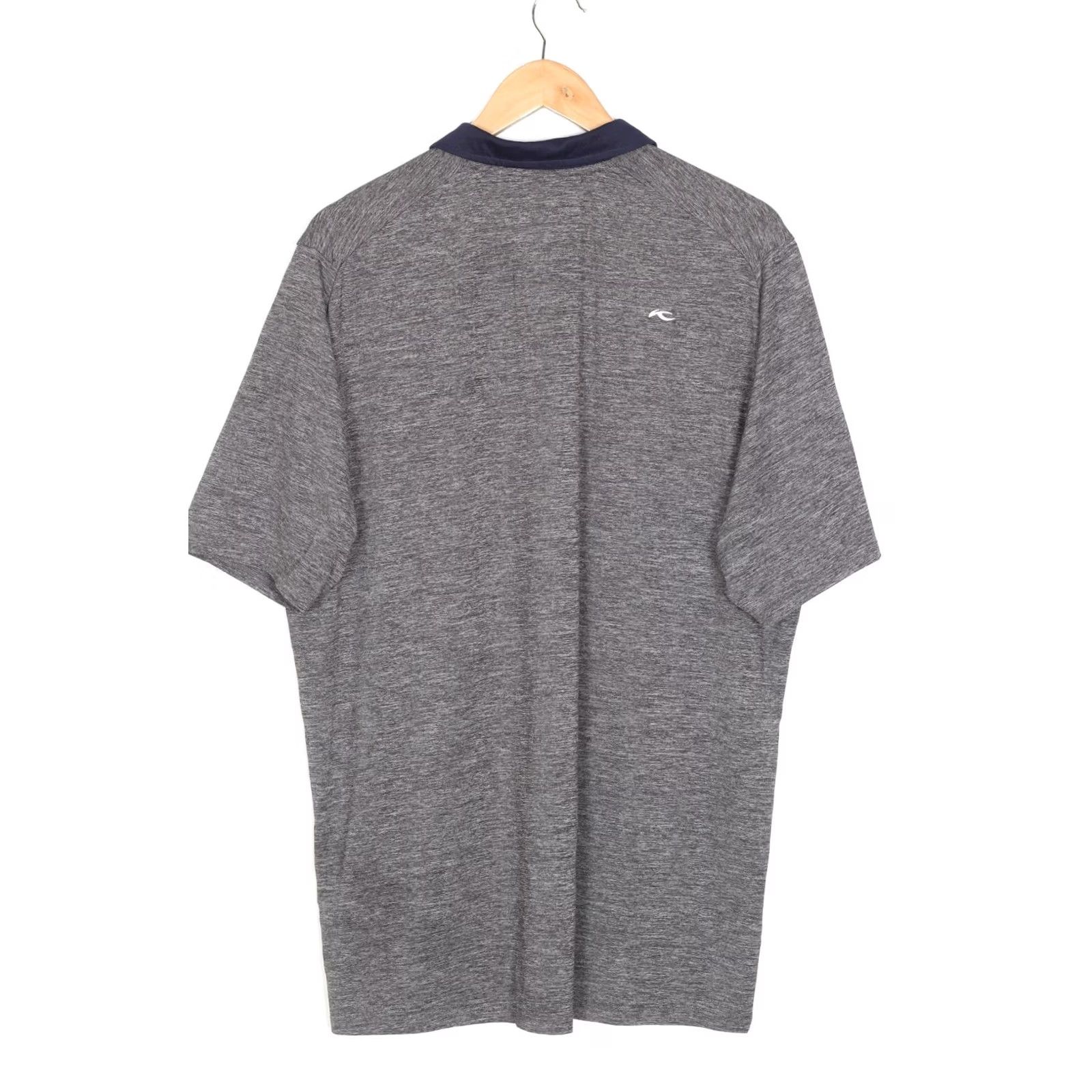 KJUS KJUS Luca Polo Shirt Men XL Regular Short Sleeve Grey Melange Logo Polo Shirt Mens XL Grey Size US XL / EU 56 / 4 - 3 Thumbnail