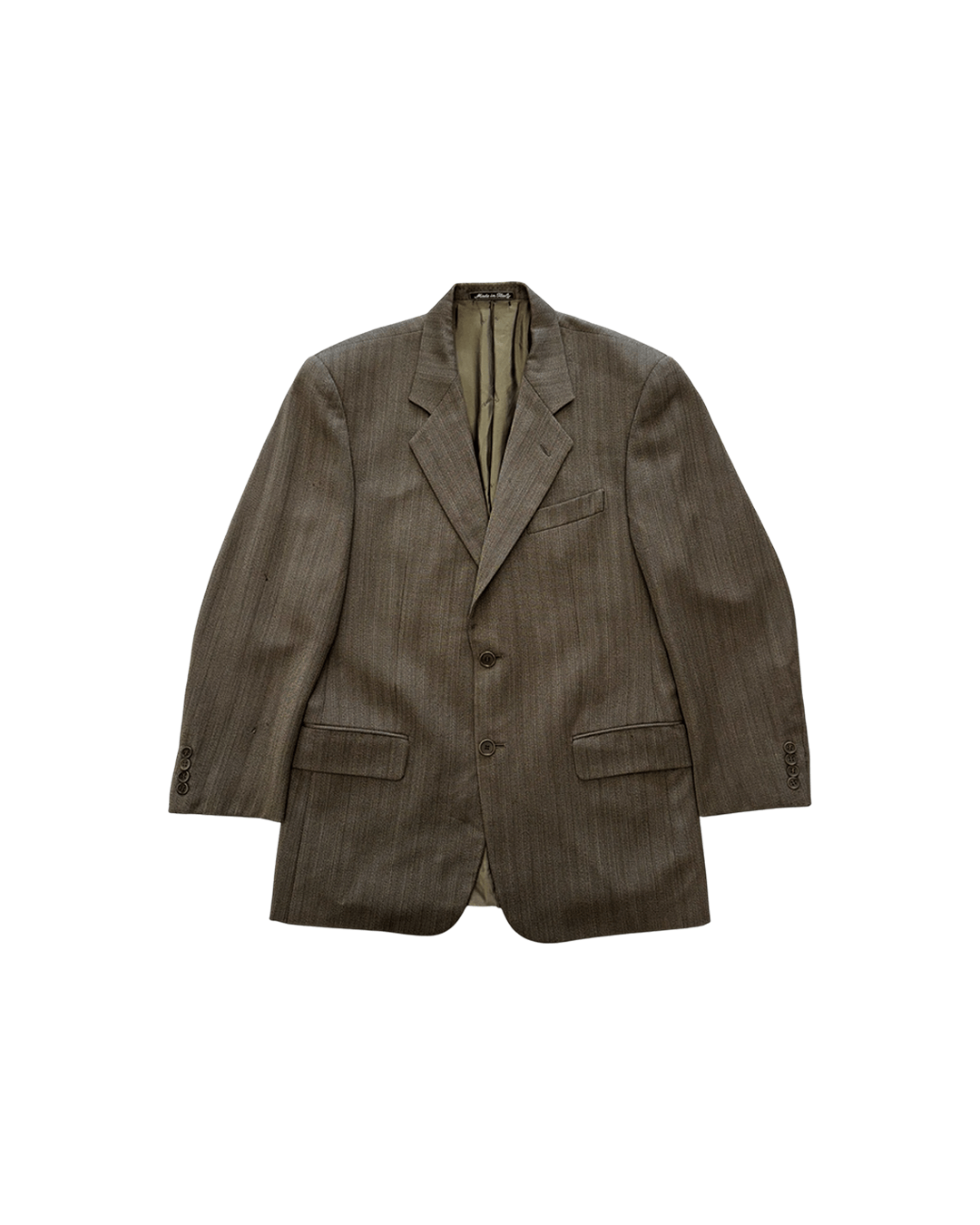 Valentino Valentino Uomo Early 90s Herringbone Suit Set Up Size 40R - 5 Thumbnail
