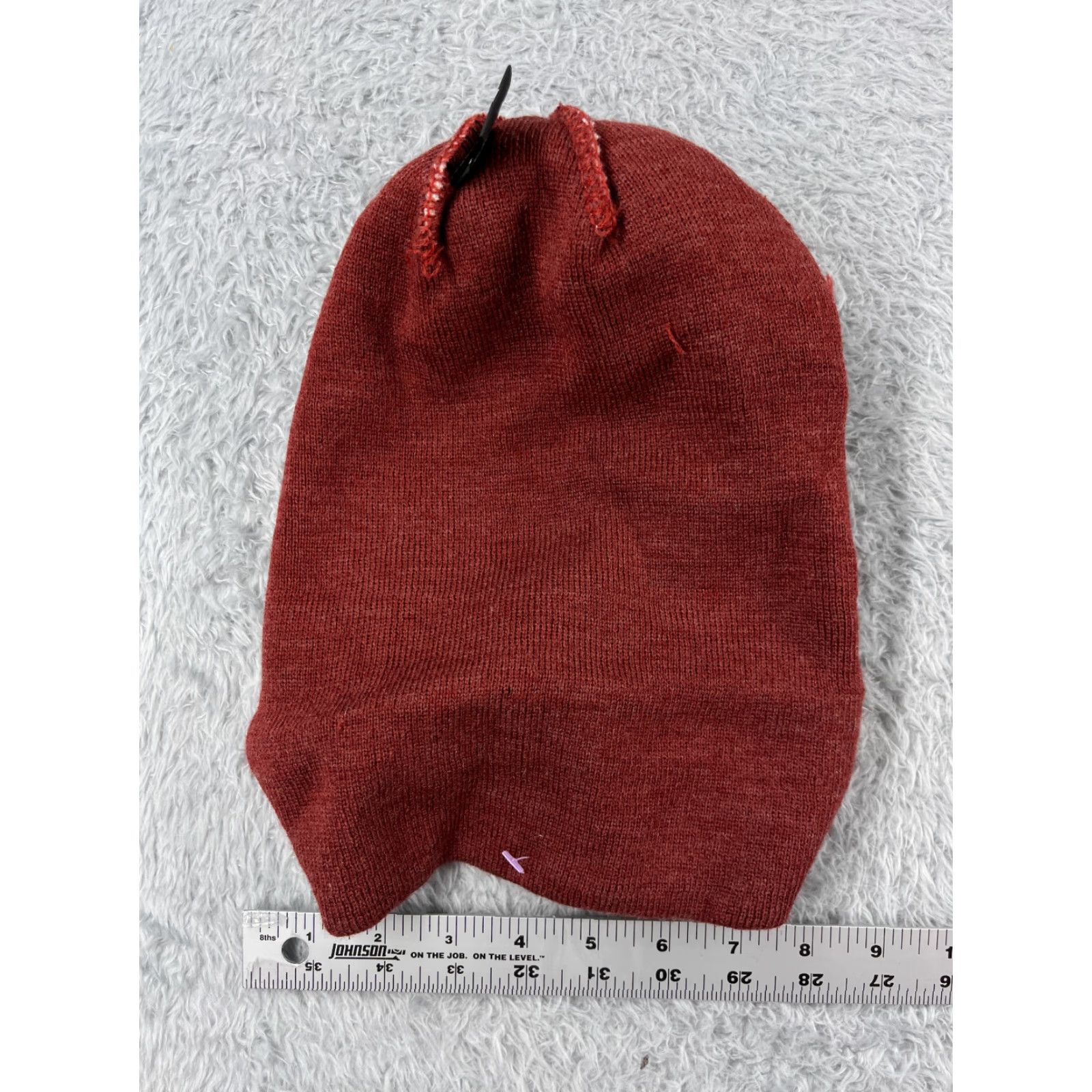 Zephyr VINTAGE Mountain View Bruins Beanie Toque Adult One Size Red Yellow Stripe Orem UT Pom Size ONE SIZE - 7 Thumbnail
