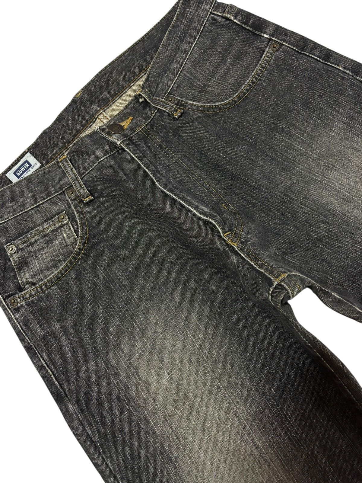 Edwin Vtg Edwin Japan 404 Distressed Jeans Size US 31 - 3 Thumbnail