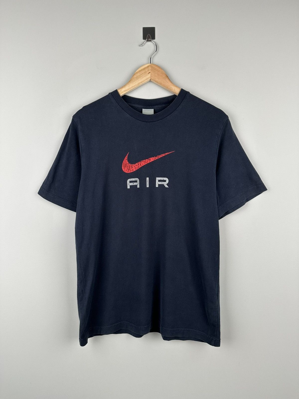 Nike × Vintage Vintage Y2k Nike Air Big Swoosh Logo Tee Size US M / EU 48-50 / 2 - 1 Thumbnail