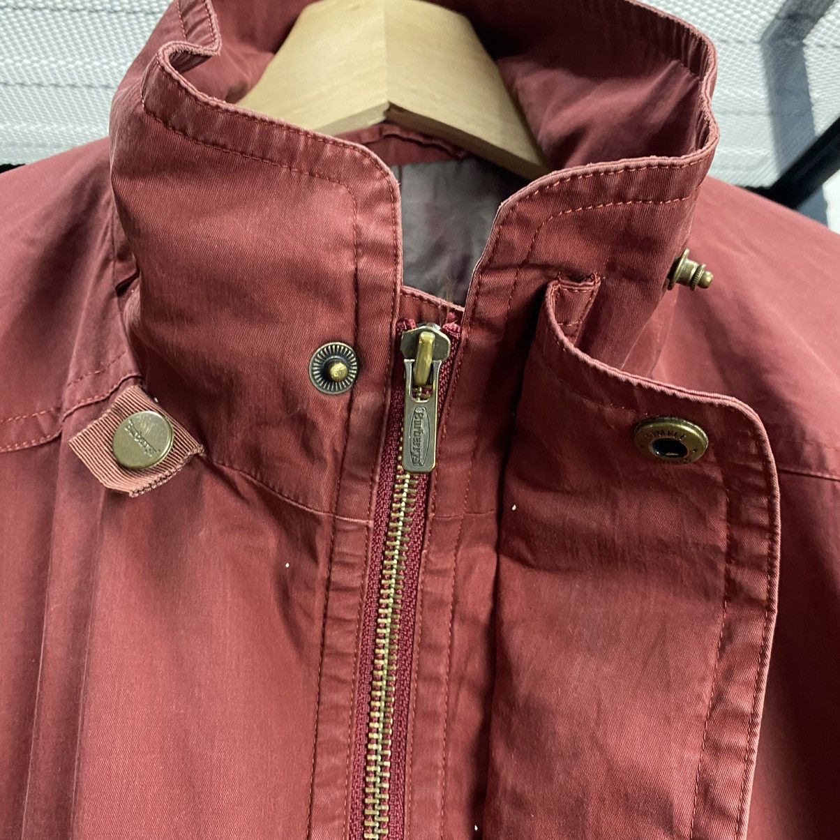 Burberry × Burberry Prorsum × Vintage Vintage Burberry London Parka Hooded Missing Faded Jacket Size US L / EU 52-54 / 3 - 16 Thumbnail