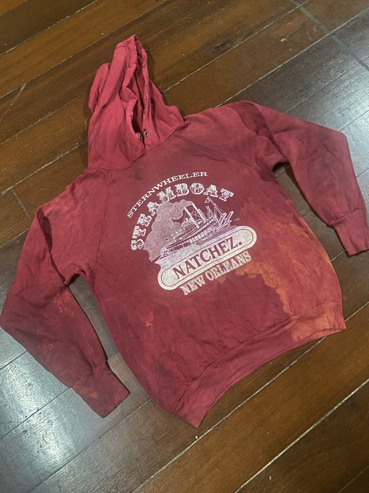 Vintage Rare Thrashed and Vintage Hoodie distressed sun faded Size US M / EU 48-50 / 2 - 4 Thumbnail
