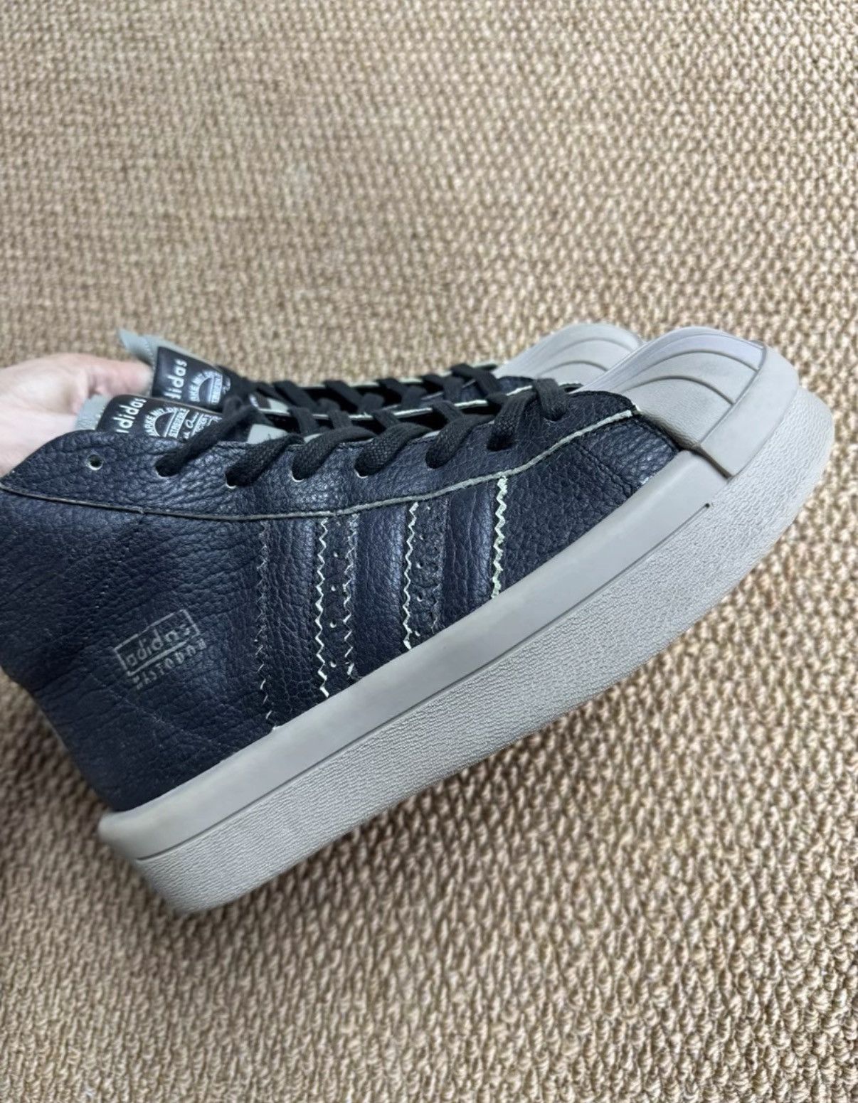 Adidas Adidas x Rick Owens Superstar High K37 Size US 8 / EU 41 - 5 Thumbnail