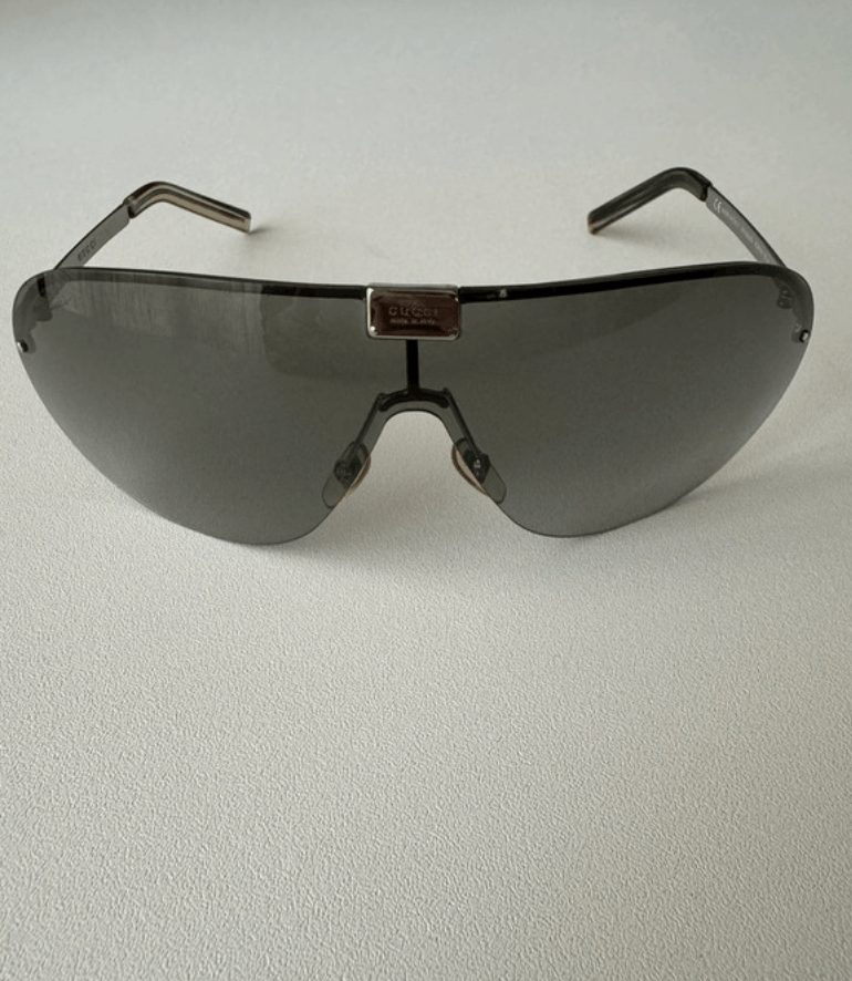 Gucci × Tom Ford × Vintage Gucci Sunglasses GG1853 Aviator Shield Sport Bike Vintage Size ONE SIZE - 1 Thumbnail