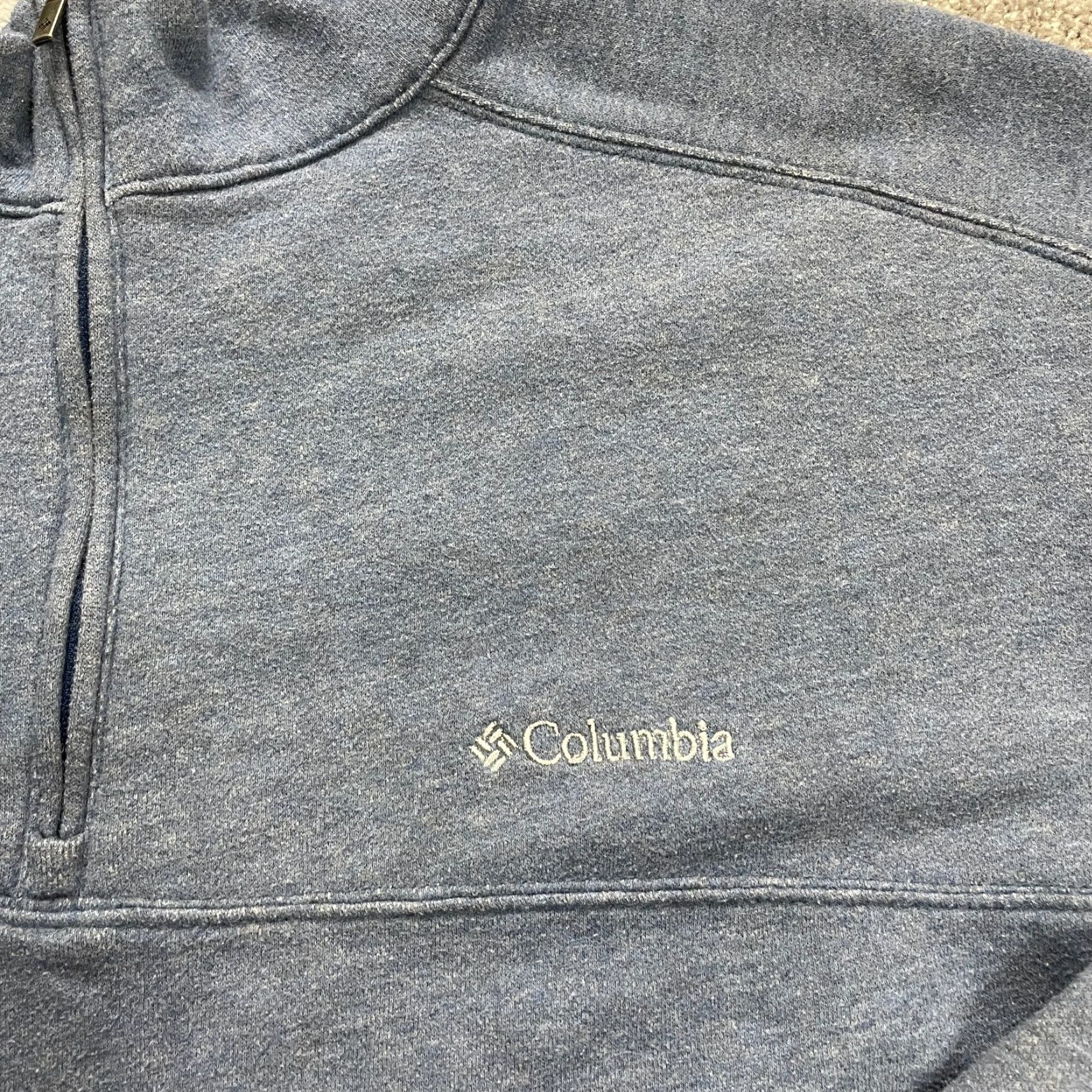 Vintage Columbia Hart Mountain Sweatshirt Mens XL Blue Fleece 1/4 Zip Pullover Outdoor Sweatshirt Size US XL / EU 56 / 4 - 4 Thumbnail
