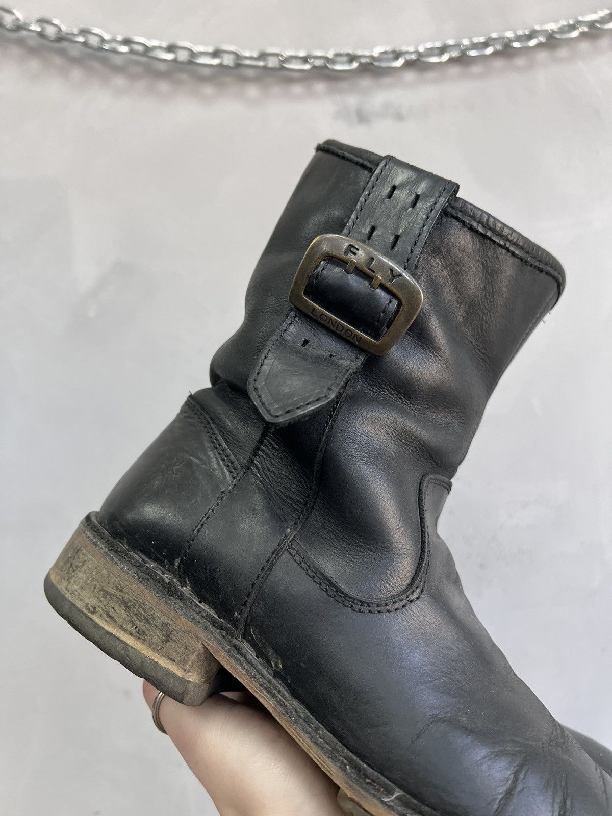 Fly London Fly London black platform boots retro gothic style Size US 8 / IT 38 - 2 Thumbnail