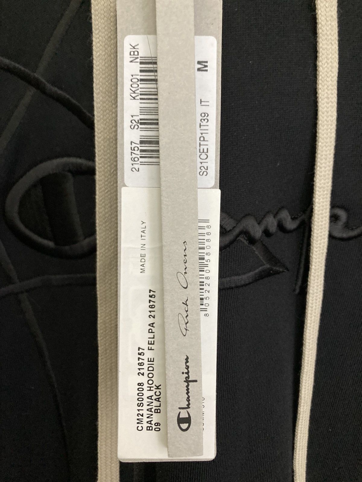 Champion × Rick Owens NEVER WORN / Rick Owens x Champion Hooded Sweatshirt Size US M / EU 48-50 / 2 - 9 Thumbnail