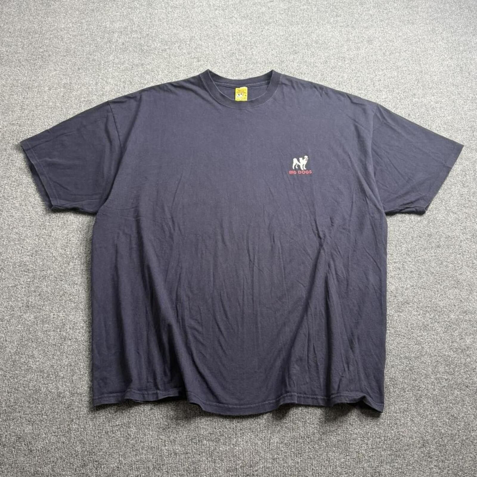 Big Dogs Y2K 04 Vintage Big Dogs Large and in Charge Tshirt Navy XXL Size US XXL / EU 58 / 5 - 2 Thumbnail