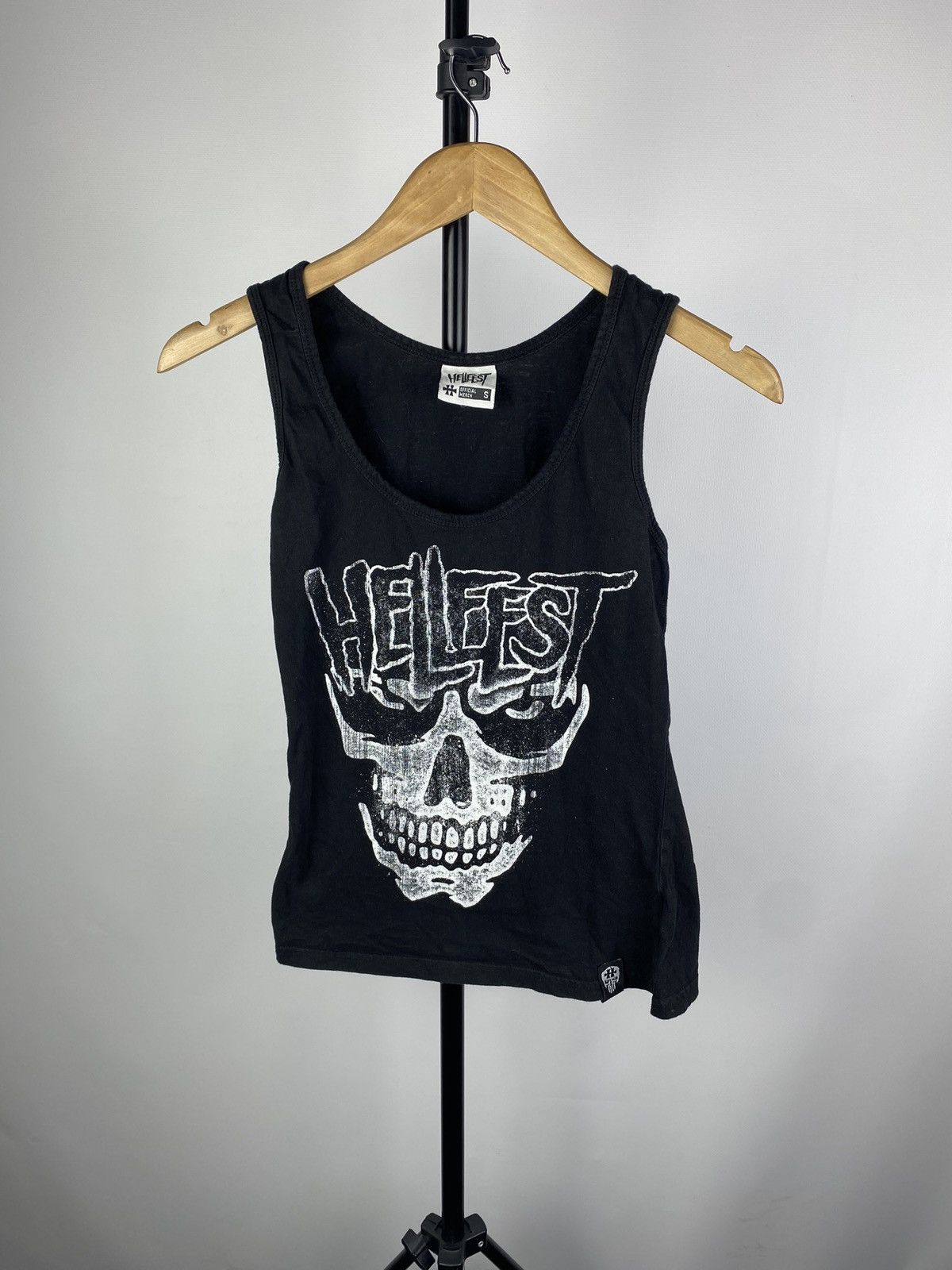 Band Tees × Vintage 🔥HELLFEST Tank Top Skull Graphic Shirt Rock Metal Festival Size S / US 4 / IT 40 - 1 Thumbnail
