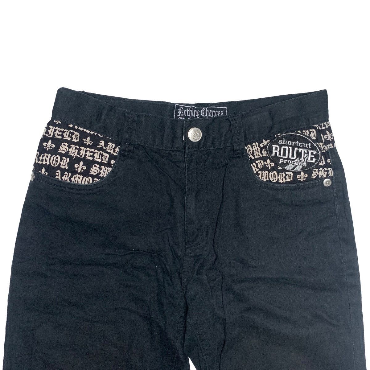 Changes Nothing Changes Skull Print Black Jeans Punk Streetwear W30 Size US 30 / EU 46 - 2 Thumbnail