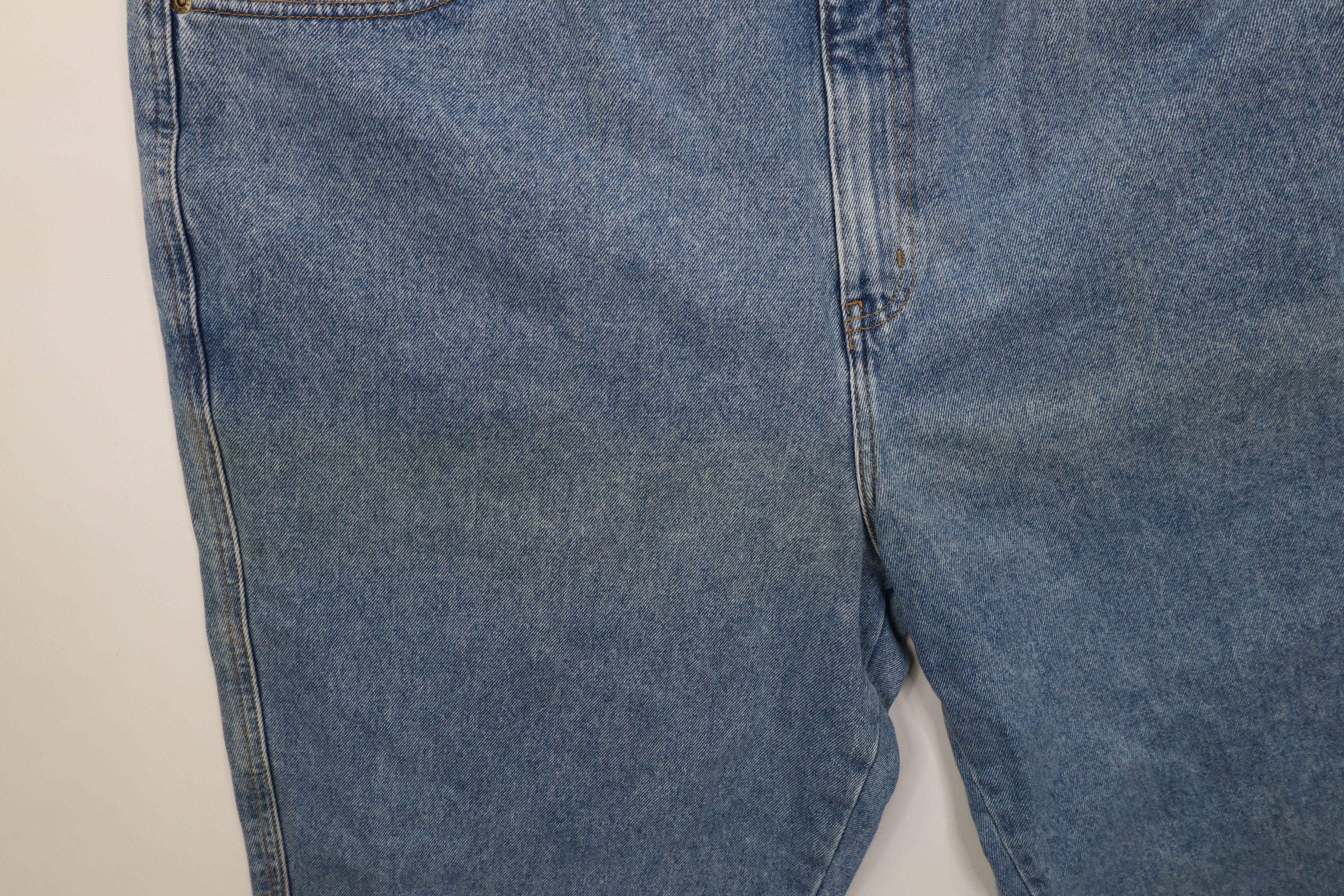 Vintage Deadstock Vintage 90s Streetwear Fit Denim Jeans Blue Cotton Size 24" / US 00 / IT 34 - 6 Thumbnail