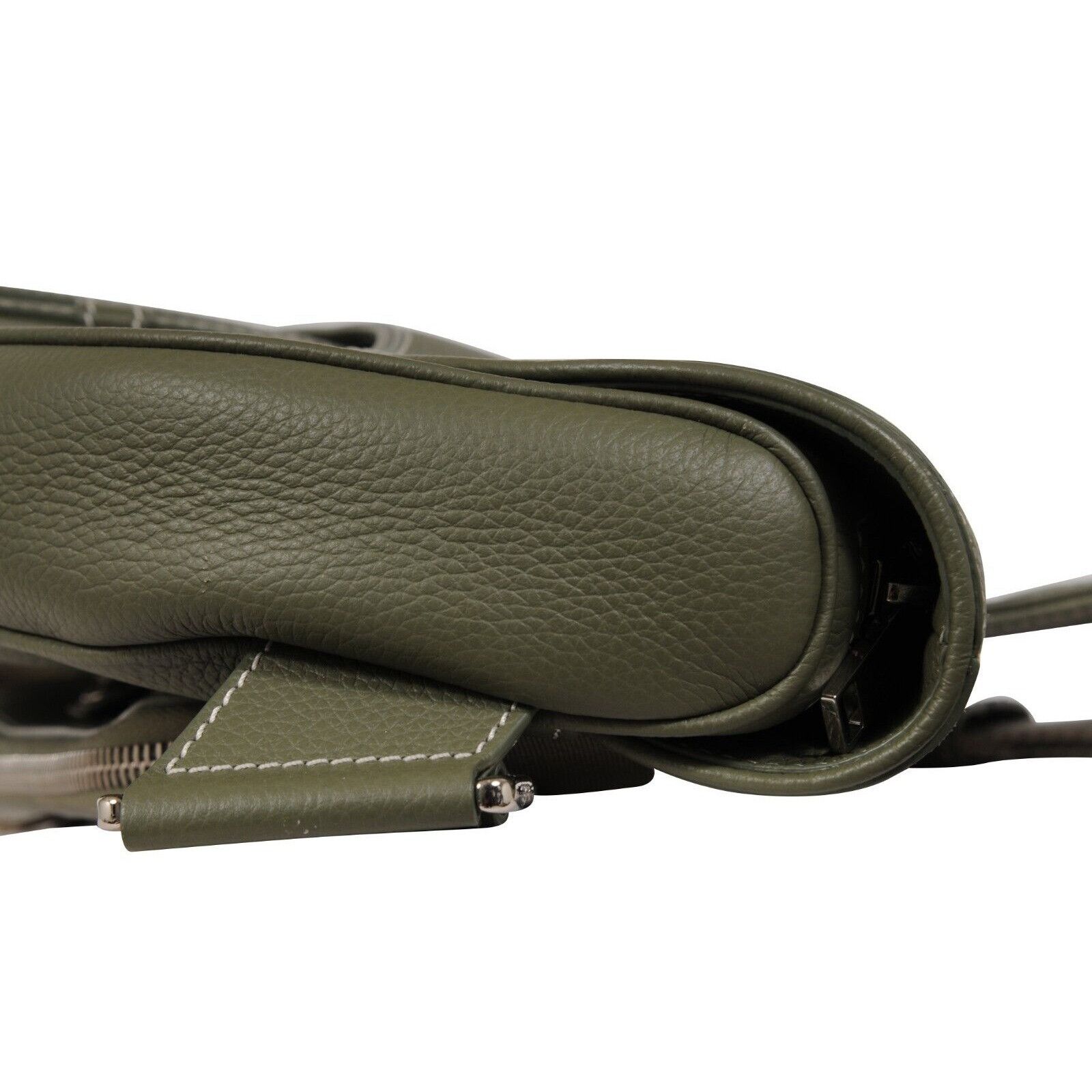 Dior Saddle Bag Green Leather Cargo Crossbody Travel Size ONE SIZE - 12 Thumbnail