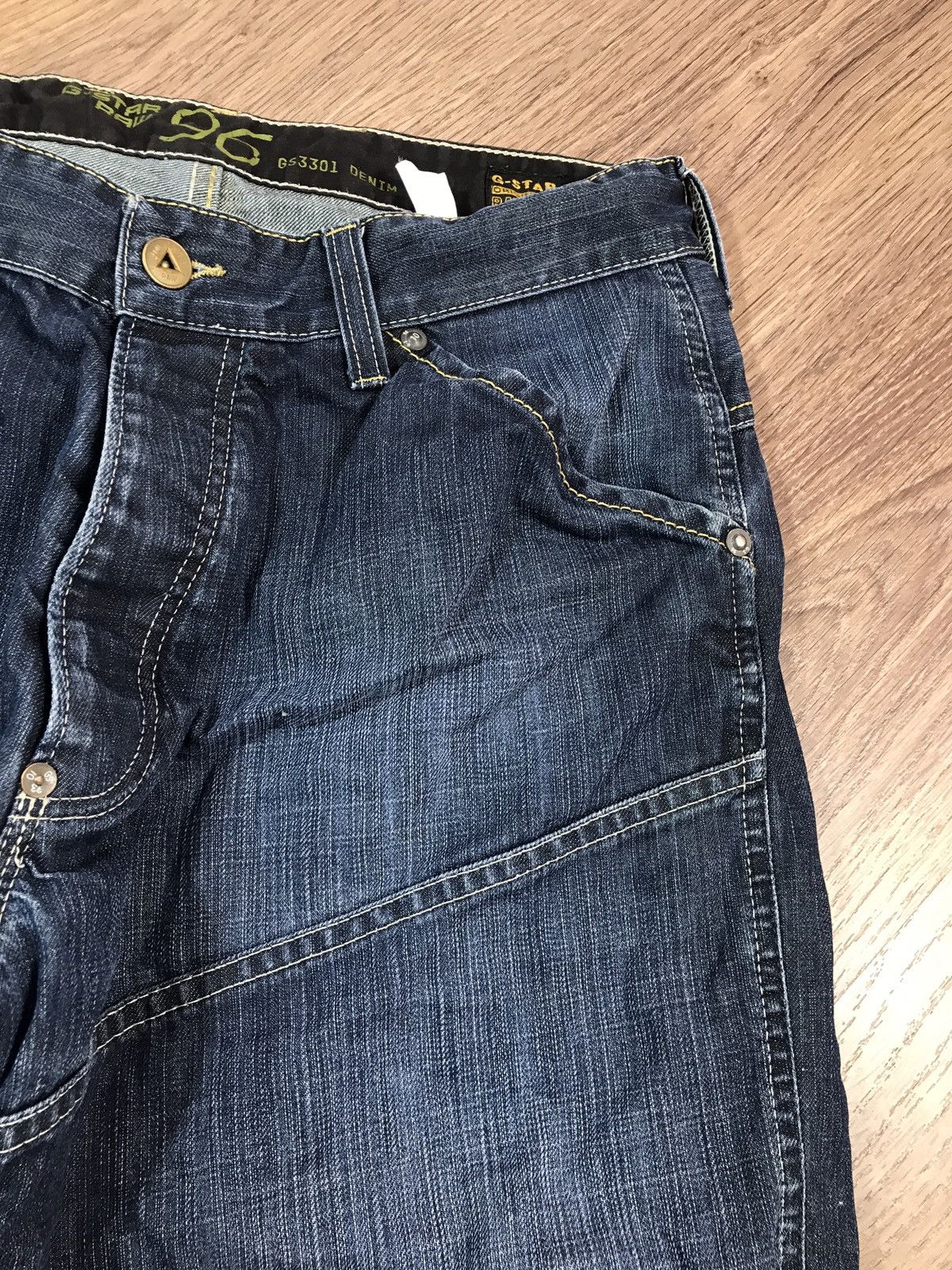 G-Star Vintage G Star Raw Elwood 96 Biker Jeans Y2K Size US 32 / EU 48 - 5 Thumbnail