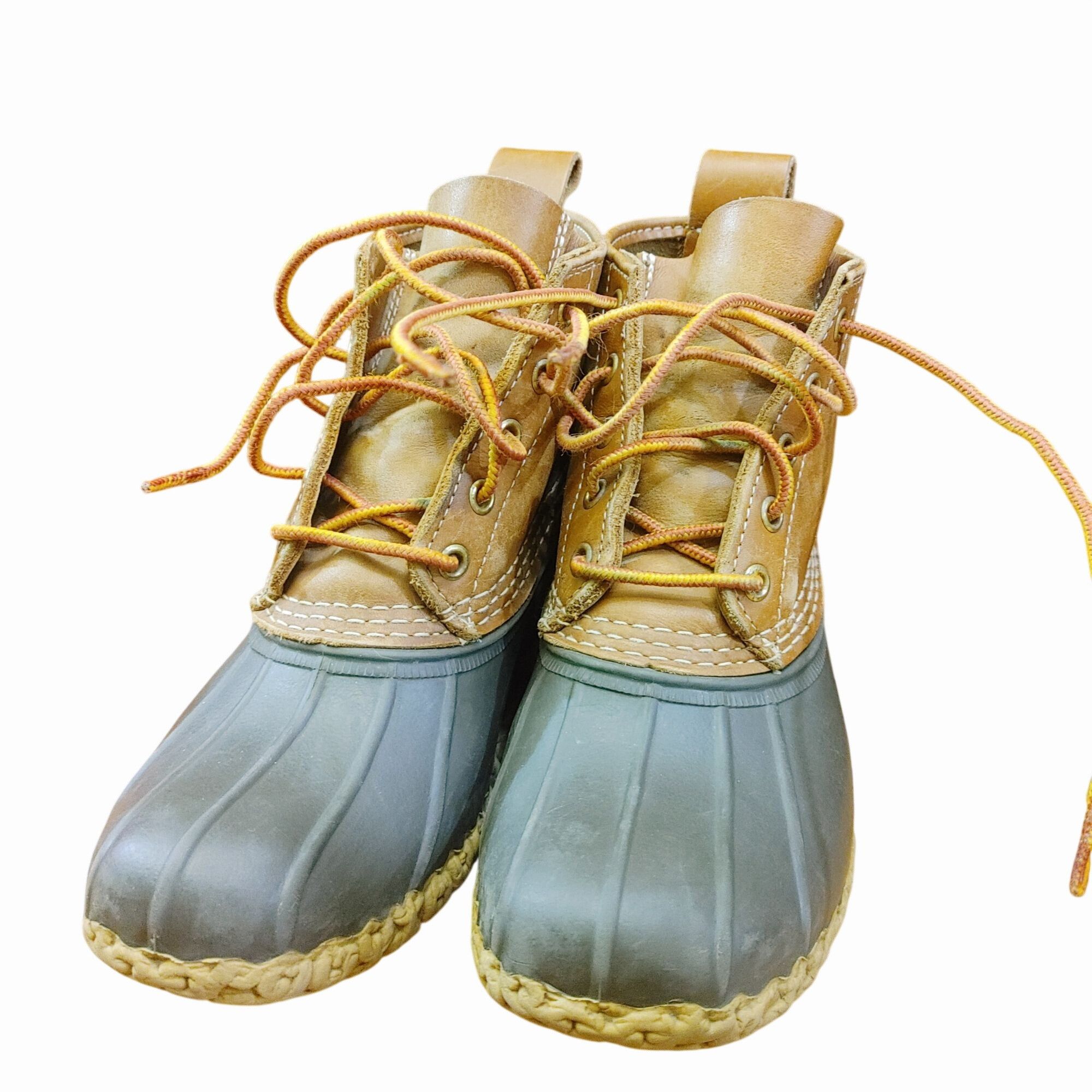 L.L. Bean LL Bean Boots 6 Inch Vintage Duck Brown Leather Rubber Lace Size US 7 / EU 40 - 9 Thumbnail