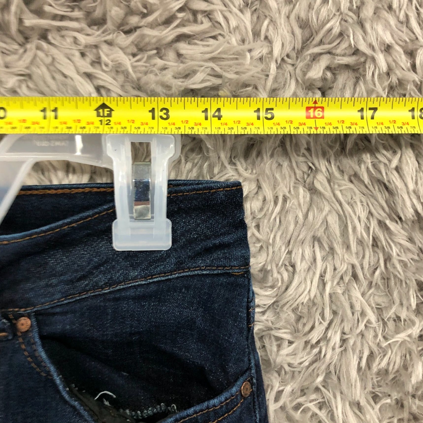 Lee Lee Modern Series Bootcut Jeans Womens 10S Mid Rise Dark Wash Blue Denim 5-Pocket Classic Size 32" / US 10 / IT 46 - 2 Thumbnail