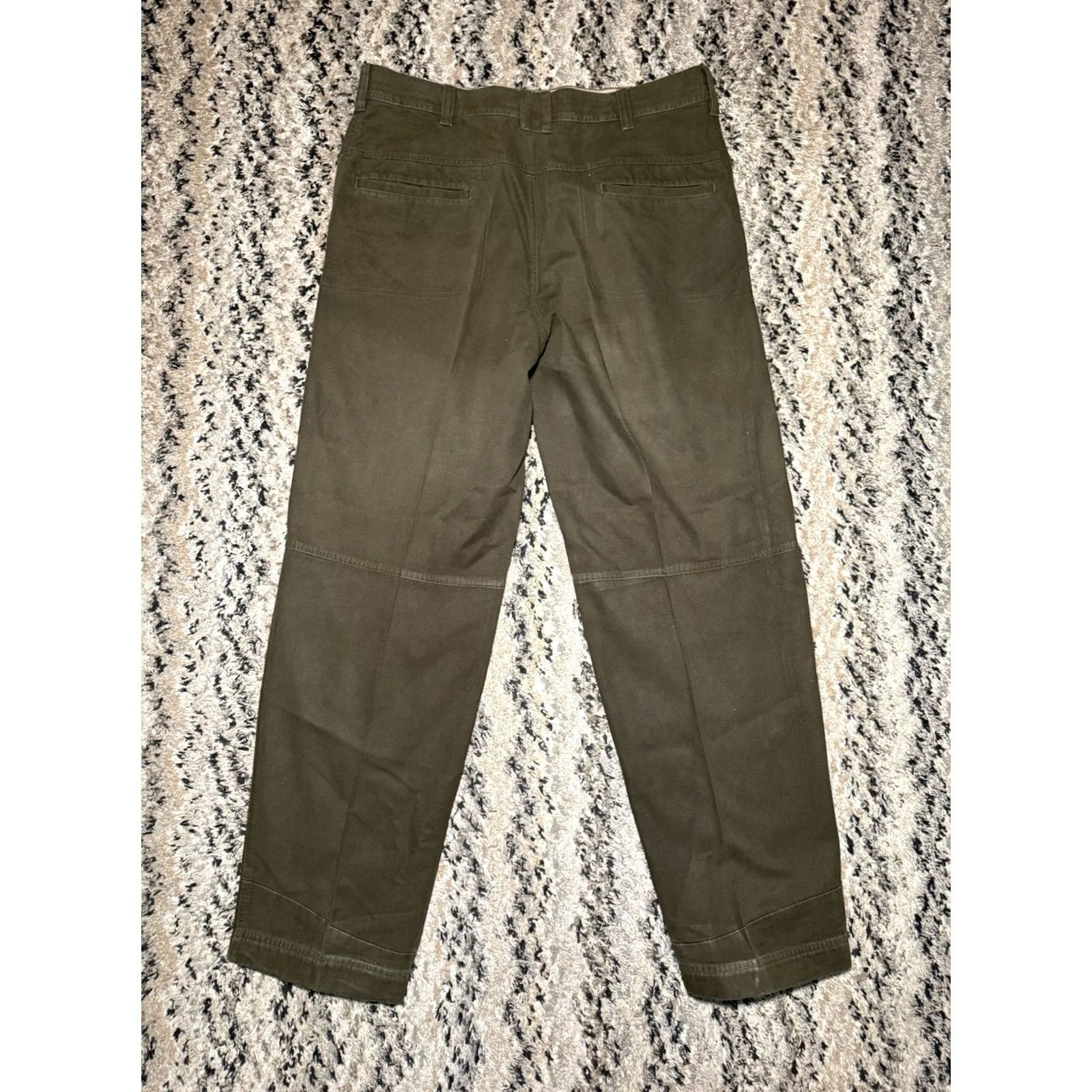 Nike VINTAGE Nike ACG Mens Cargo Pants XL Olive Green 36x32 Outdoor Hiking Zip 90s Tapered Pants Womens Mens Size US 36 / EU 52 - 7 Thumbnail