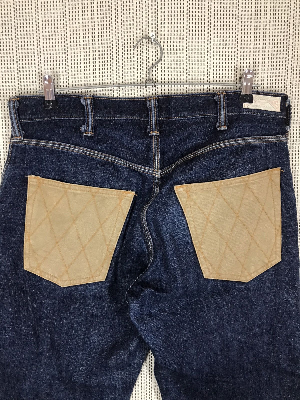 Indigo ‼️UNION BROS JAPAN MADE DOUBLE KNEE INDIGO SELVEDGE DENIM‼️ Size US 33 - 8 Thumbnail