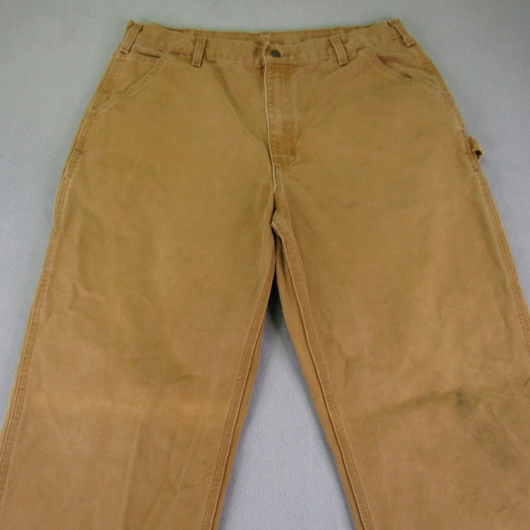 Carhartt VINTAGE Carhartt Pants Mens 38x32 Workwear Canvas Brown Carpenter Straight 30 In Inseam Mens Brown 38x32 Size US 36 / EU 52 - 2 Thumbnail