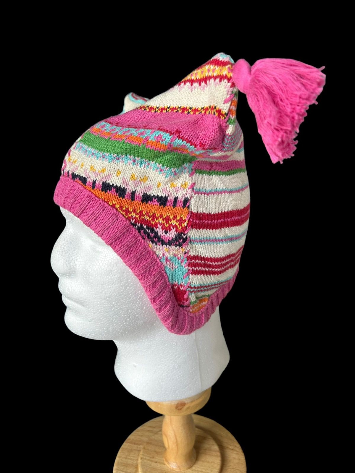 Japanese Brand × Kapital × Vintage Bunny Horn Devil MultiColour Beanie Hats ispired By Kapital🎌 Size ONE SIZE - 8 Thumbnail