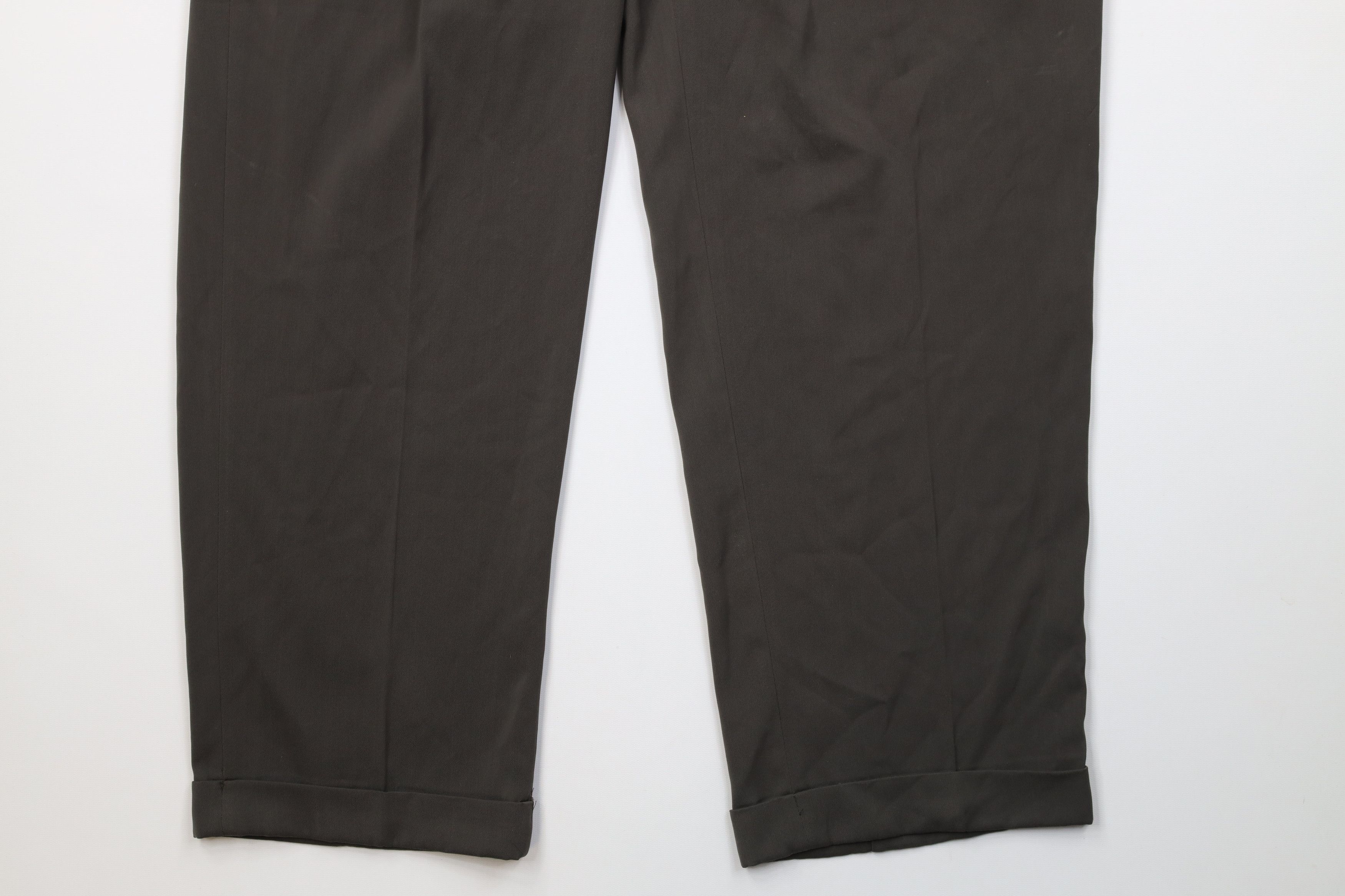 Vintage Deadstock Vintage 90s Streetwear Wide Leg Chino Pants Green Size US 36 / EU 52 - 4 Thumbnail