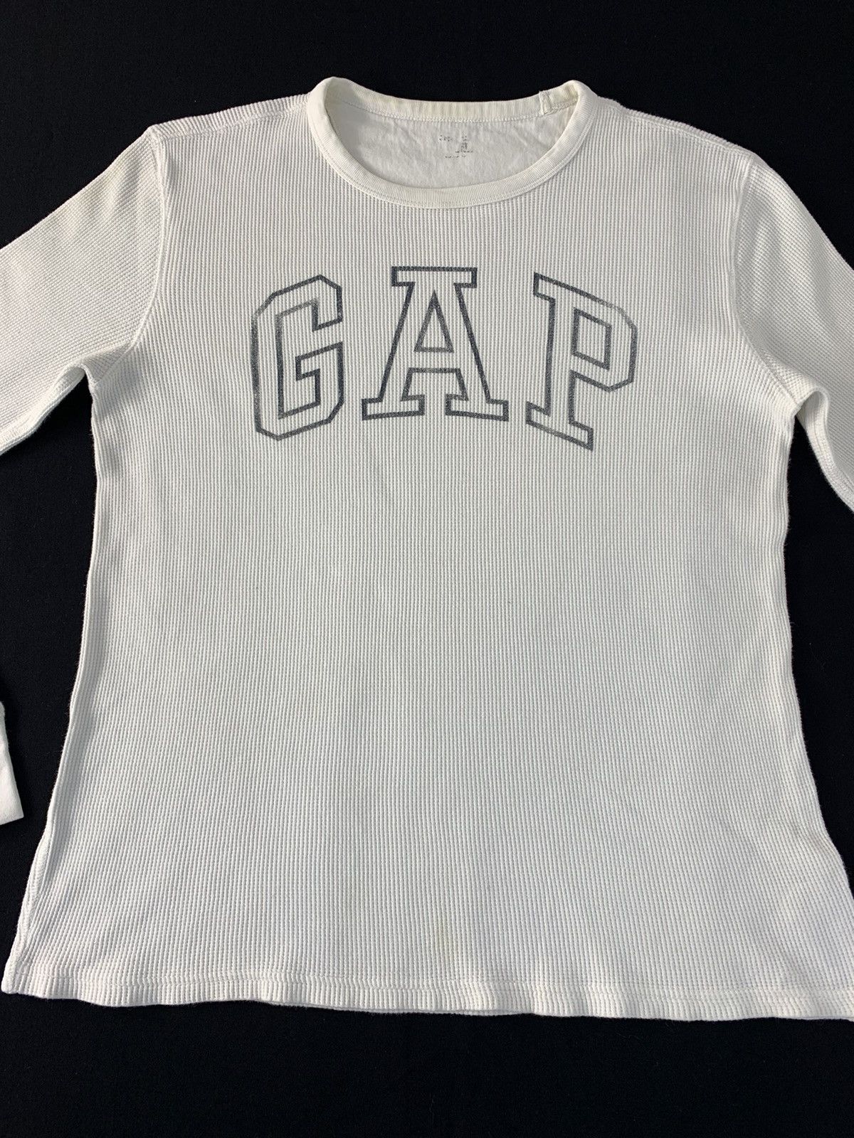 Gap GAP Spell Out Longsleeve Crewneck Printed Tee Size L / US 10 / IT 46 - 2 Thumbnail