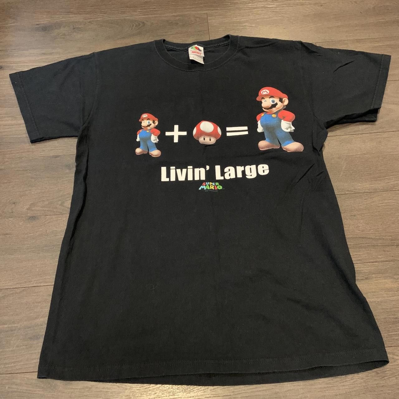 Designer Super Mario Living Large T Shirt 2008 Medium Size US M / EU 48-50 / 2 - 2 Thumbnail